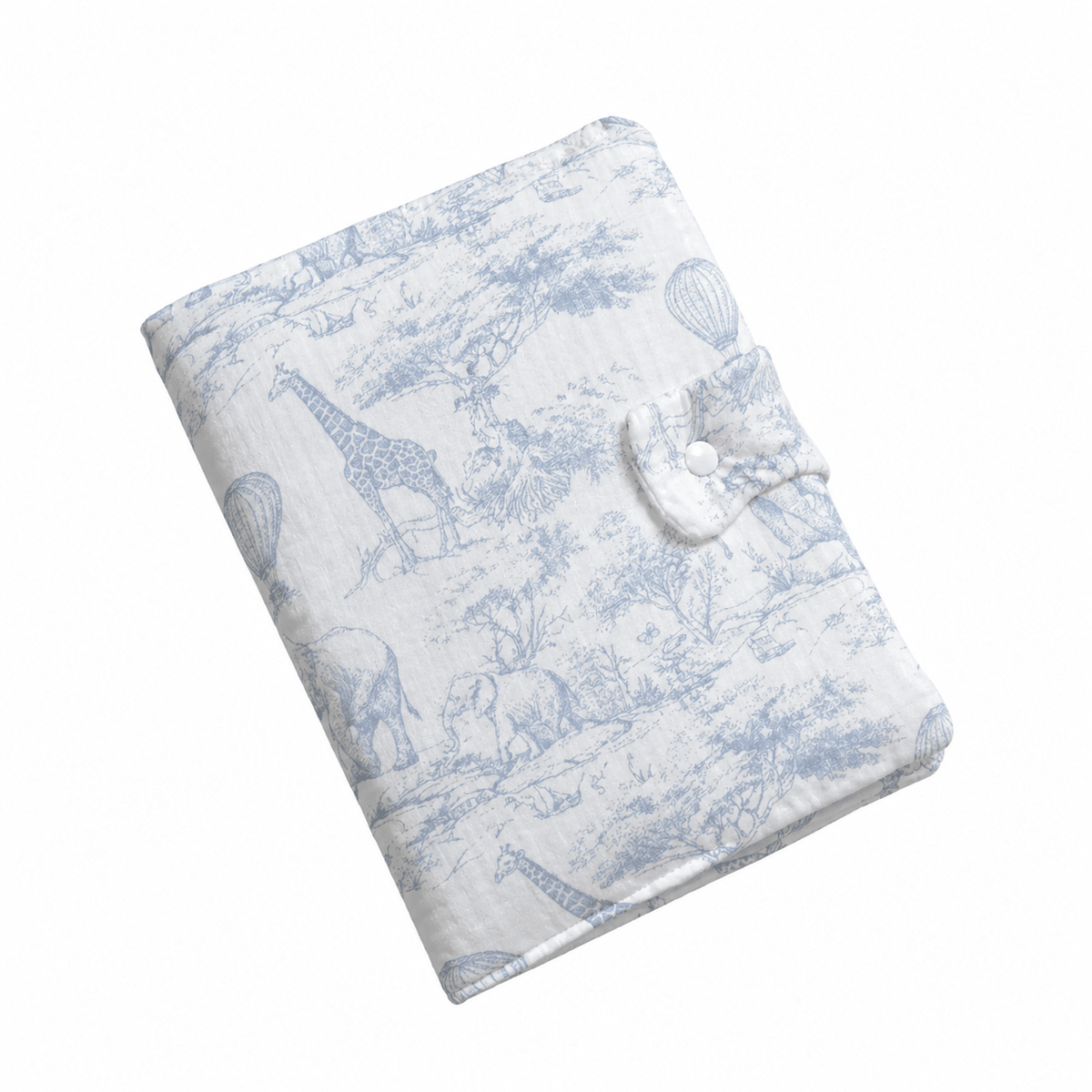 Protège carnet de Santé avec prénom - Toile de Jouy