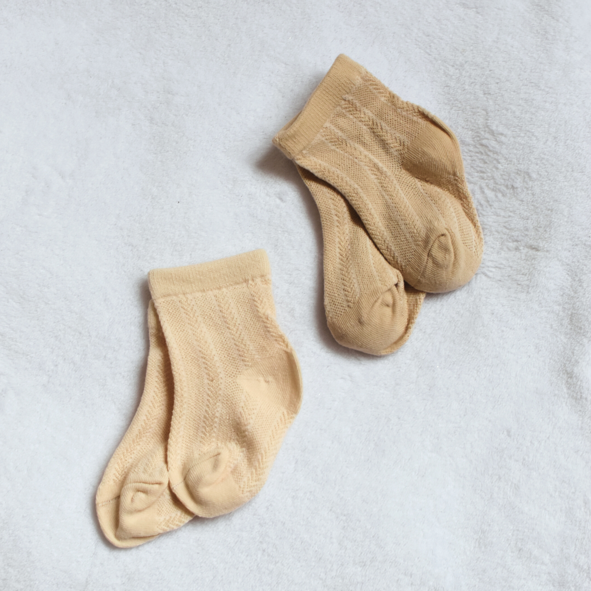 Chaussettes bébé en coton bio – Lot de 2 paires