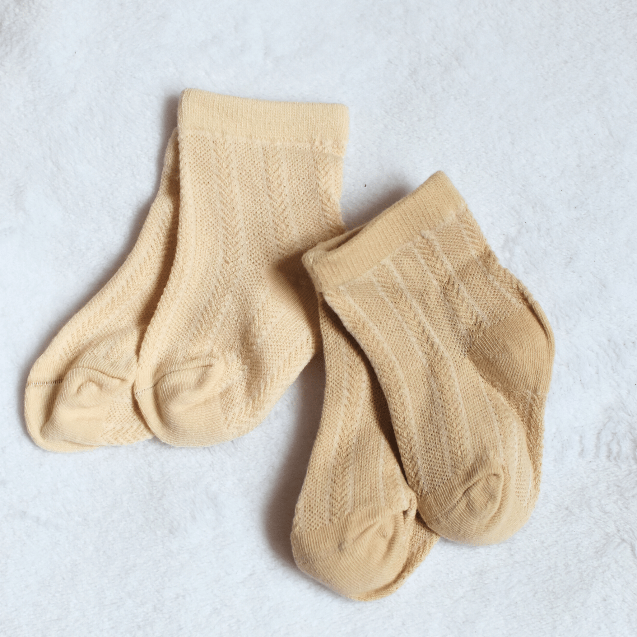 Chaussettes bébé en coton bio – Lot de 2 paires