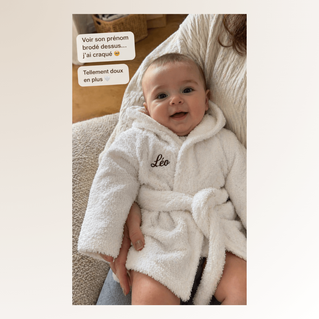 Peignoir bébé personnalisé