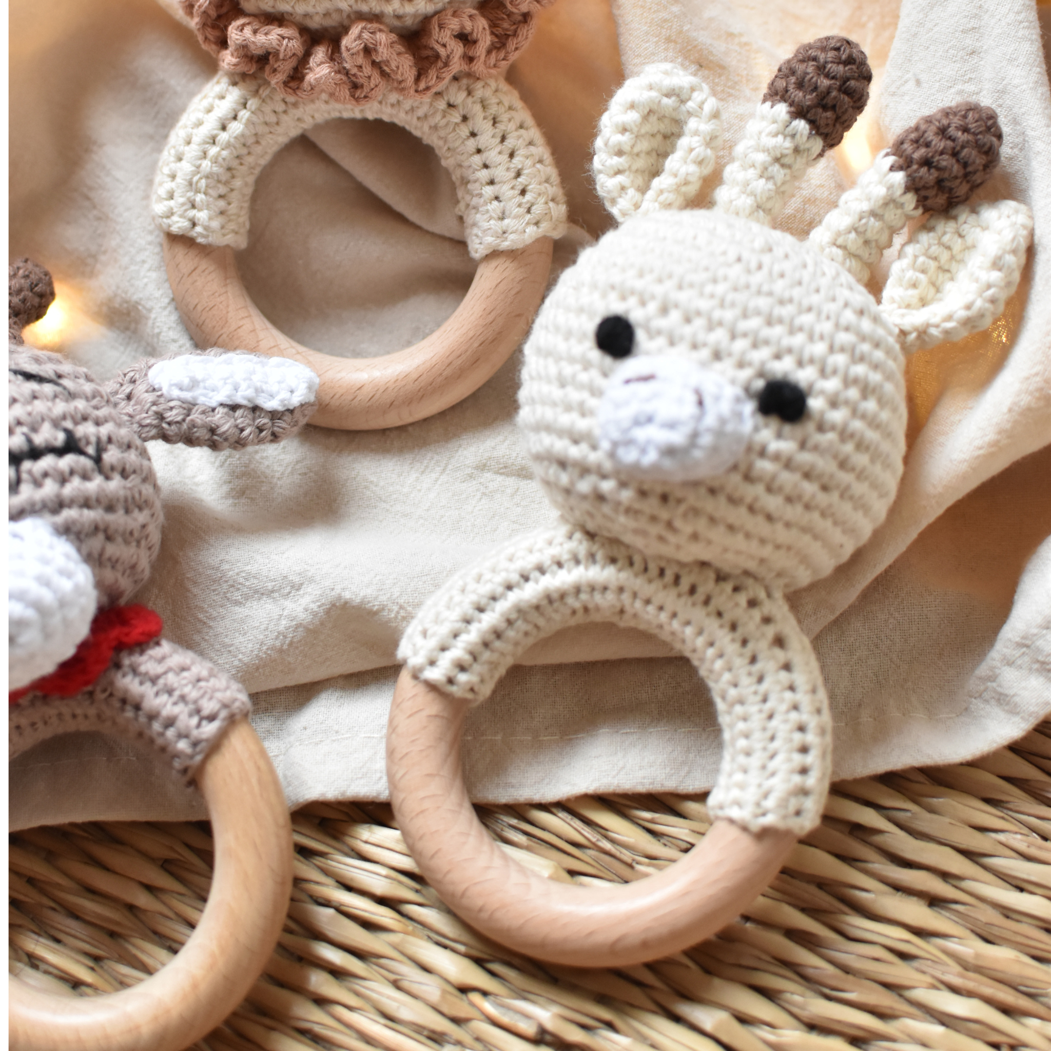 Le hochet en crochet - Nouvelle collection - Personnalisable