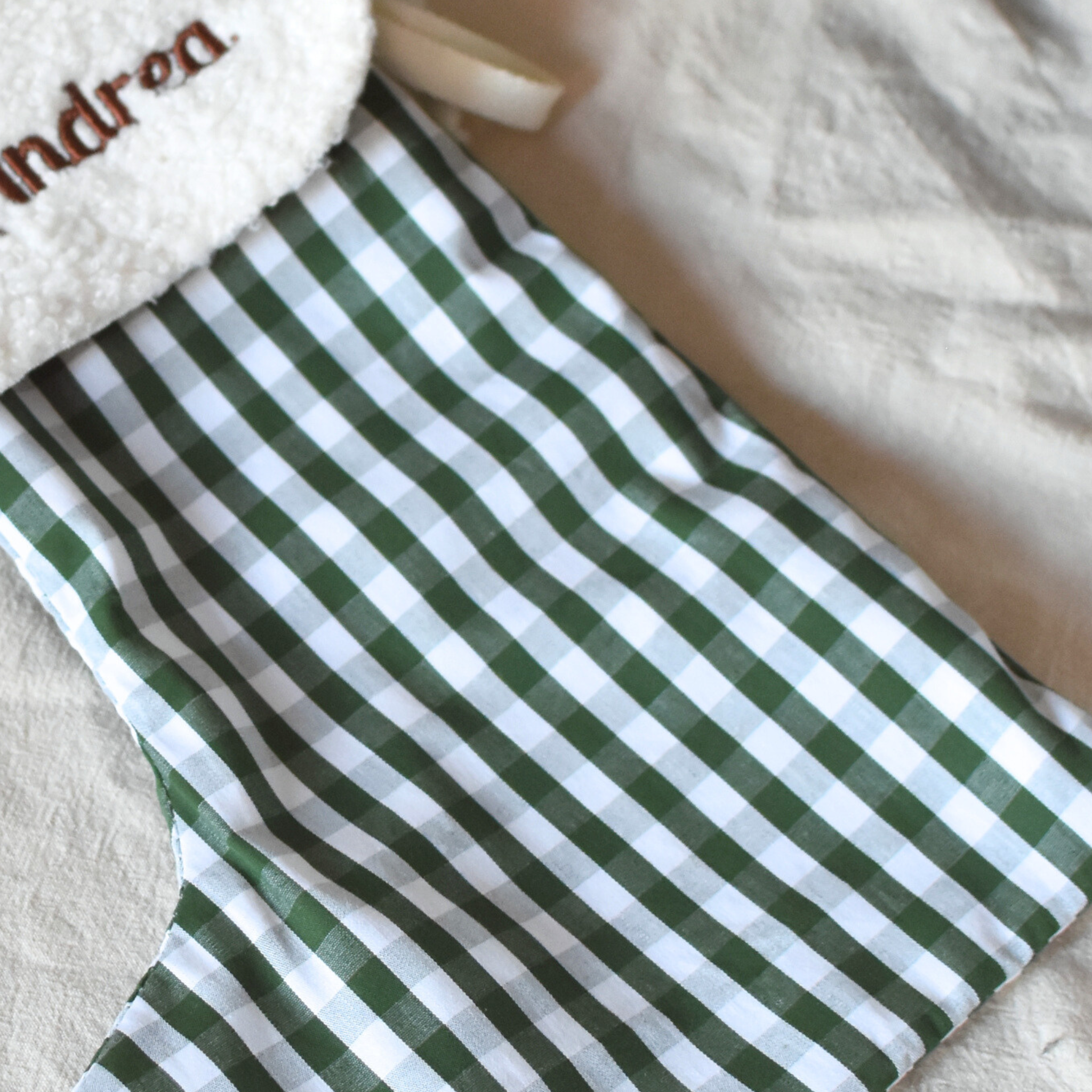 Chaussette de Noël personnalisée avec prénom – Vichy & Teddy