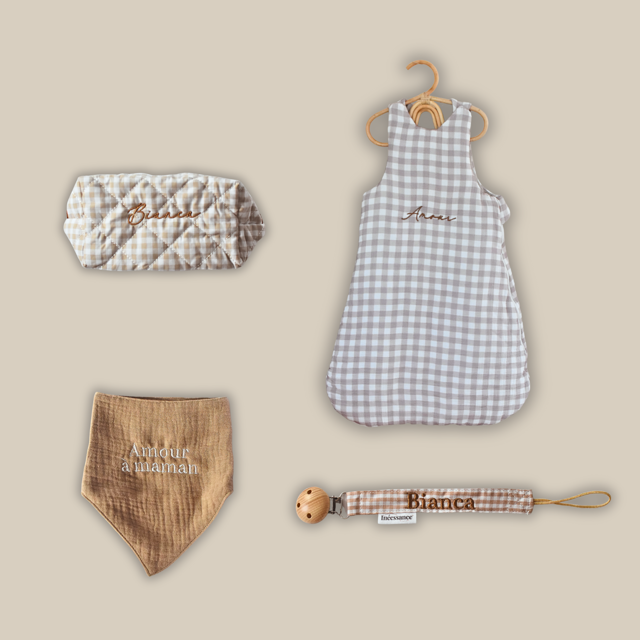 Coffret Naissance Damier Vichy – Édition limitée