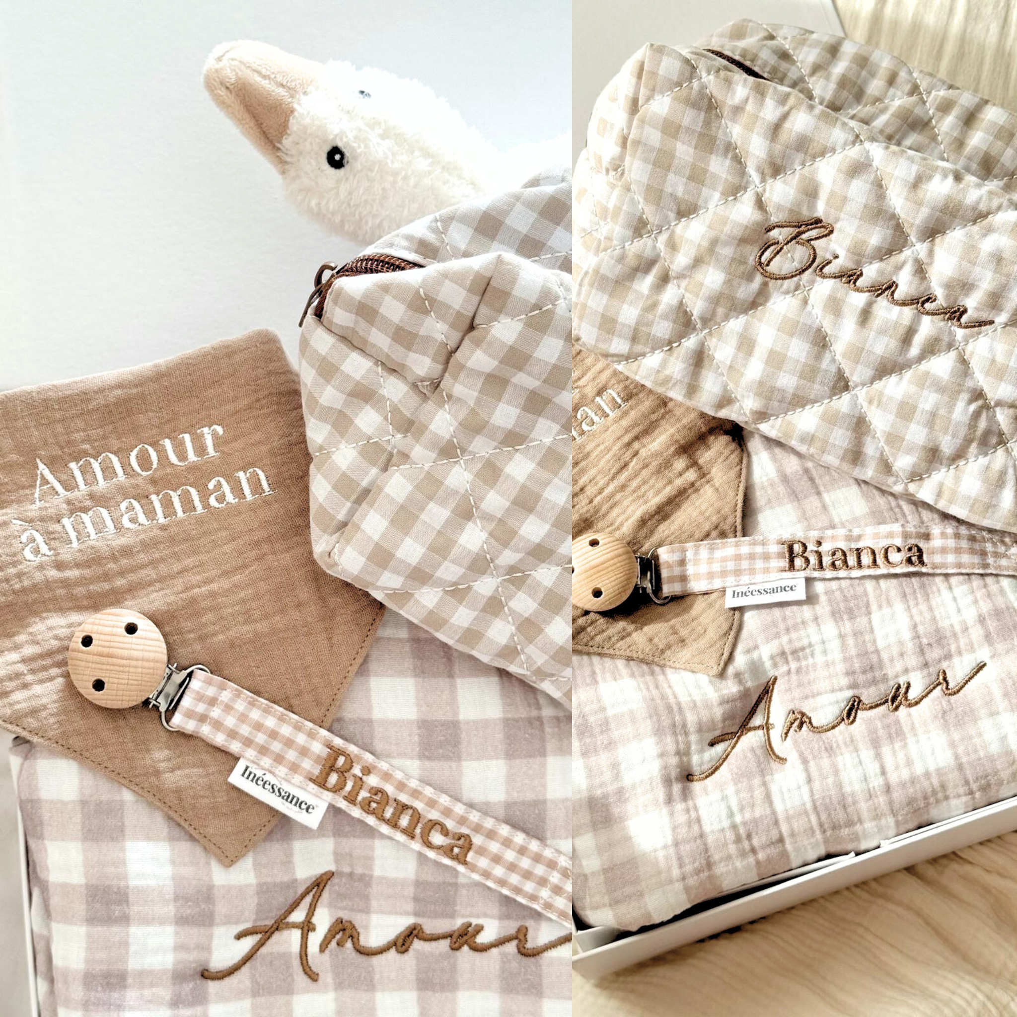 Coffret Naissance Damier Vichy – Édition limitée