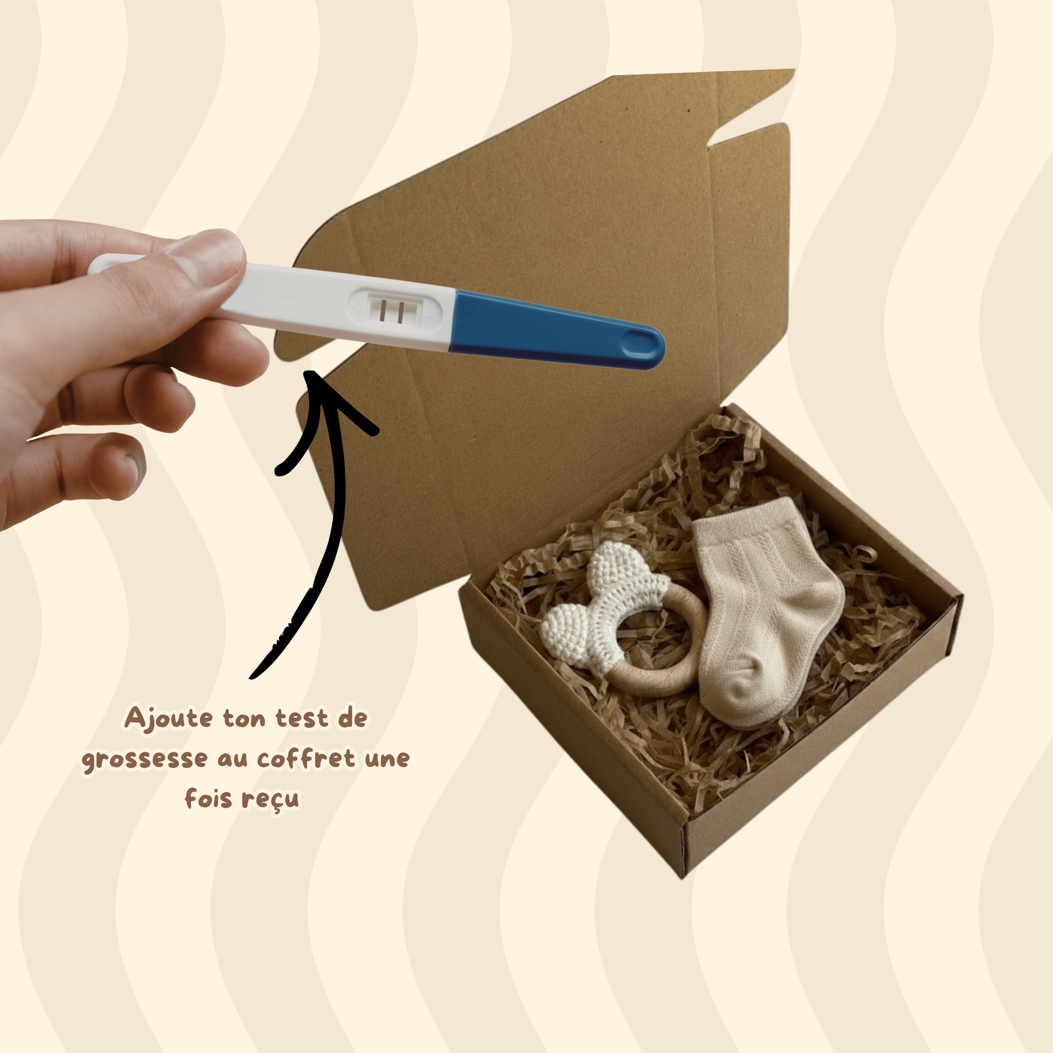 Coffret annonce de grossesse - “Bébé arrive”
