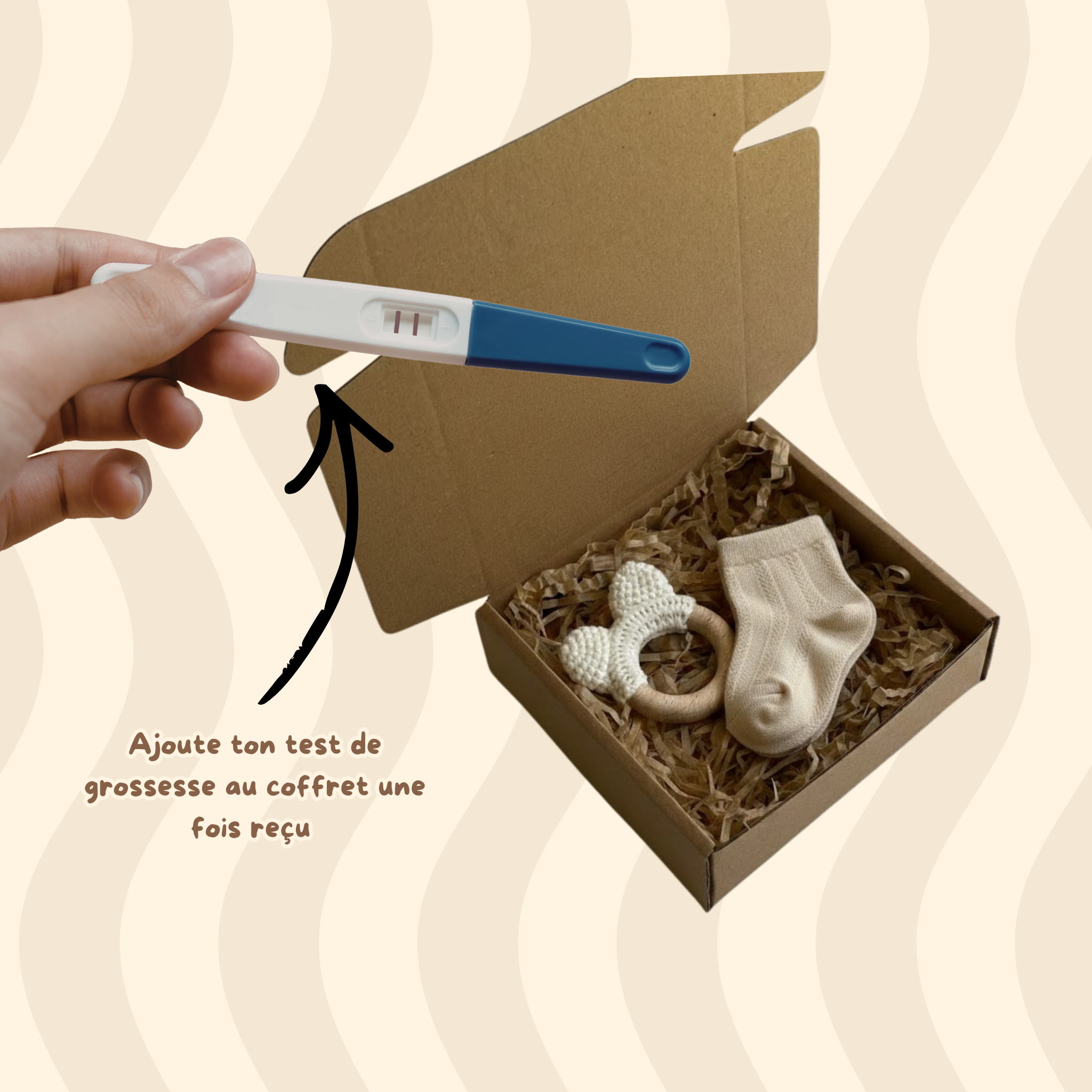 Coffret annonce de grossesse – “Bébé arrive”