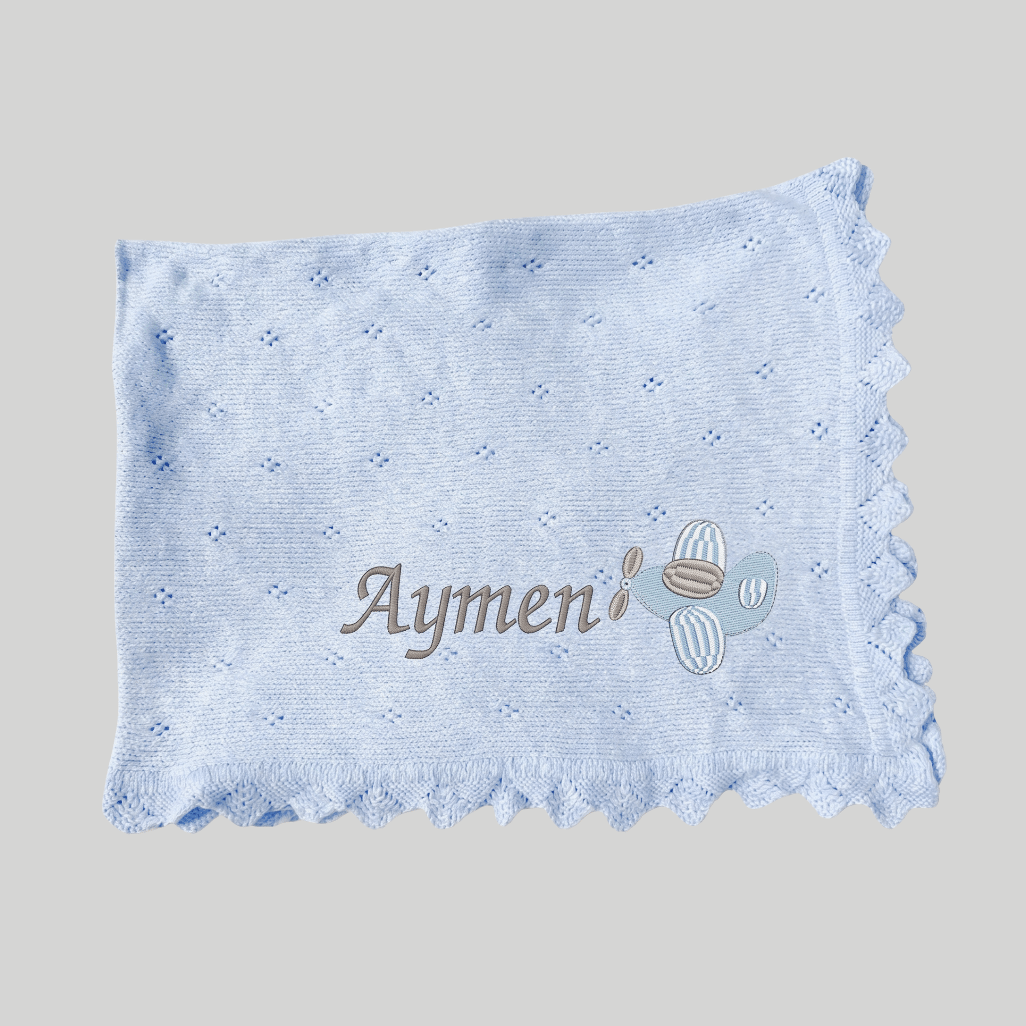 Couverture bébé en Tricot Personnalisé