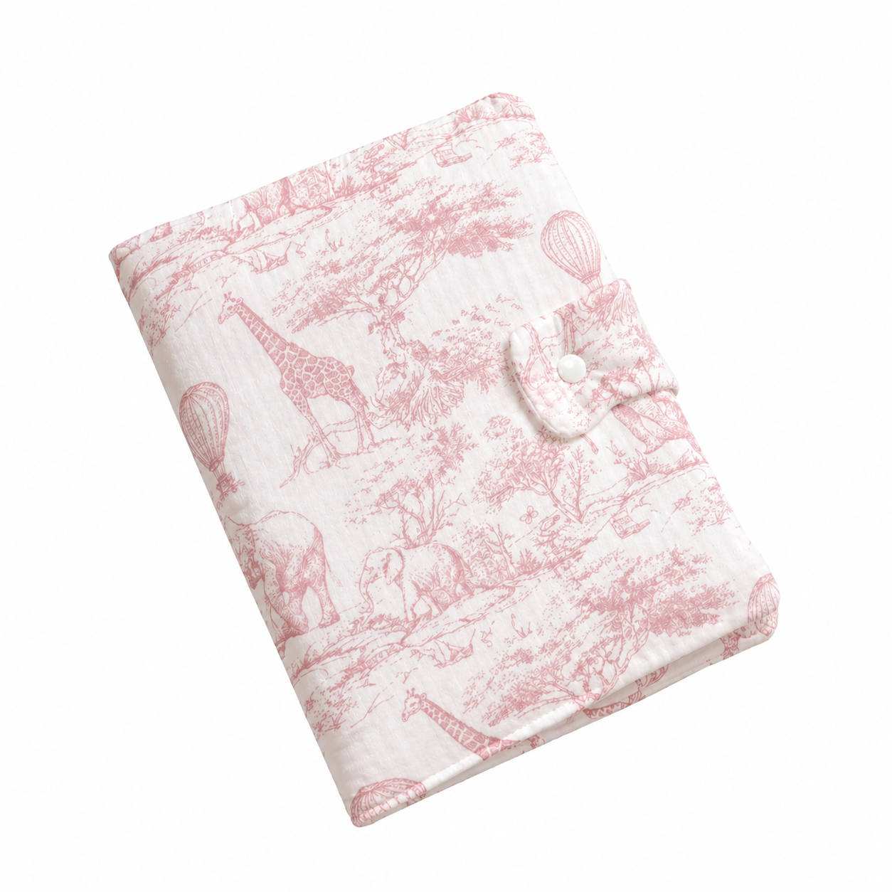 Protège carnet de Santé avec prénom - Toile de Jouy