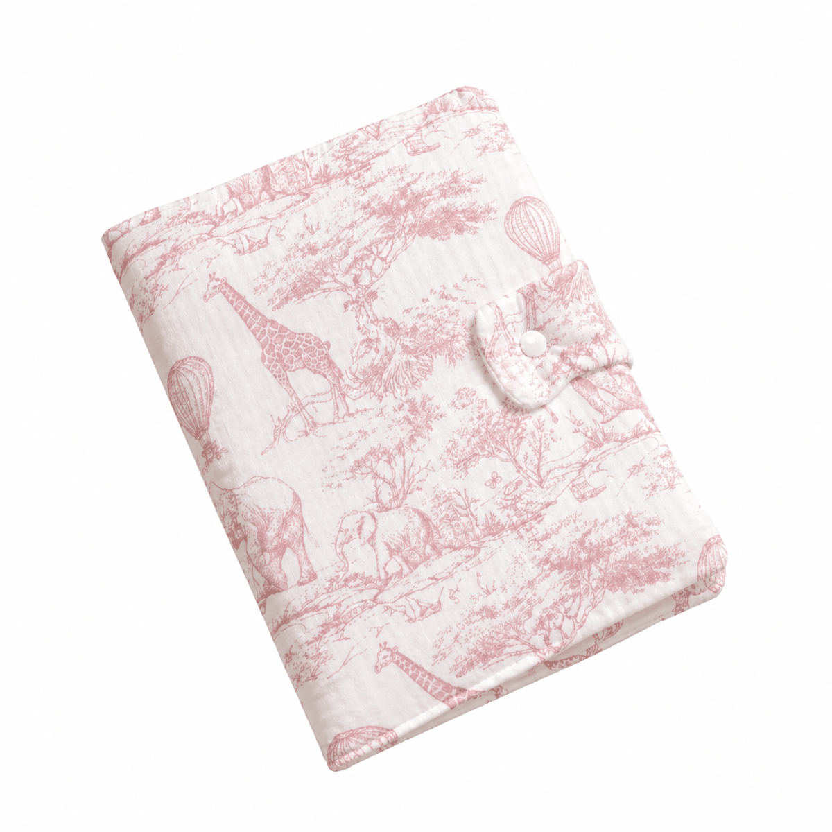 Protège carnet de Santé avec prénom - Toile de Jouy
