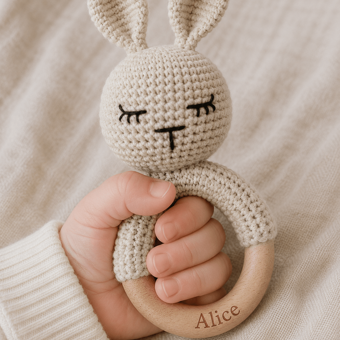 Hochet crochet lapin