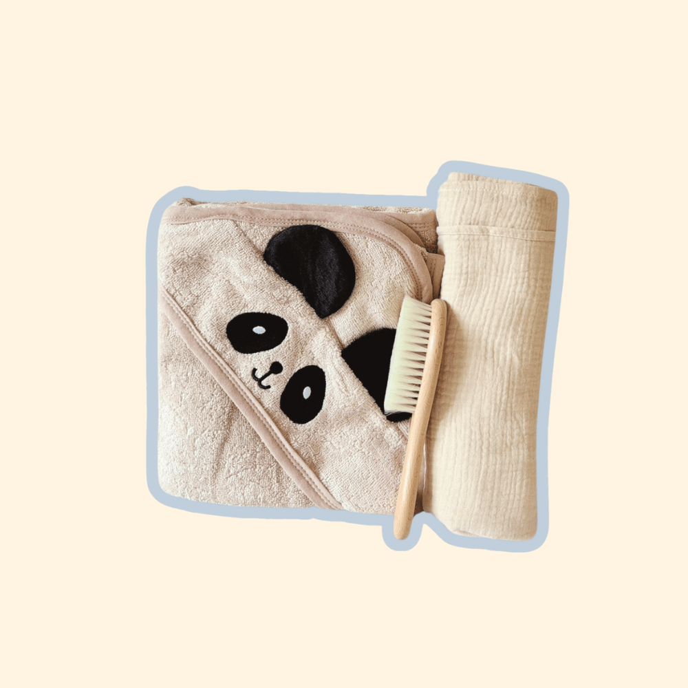 Le peignoir cape de bain Panda