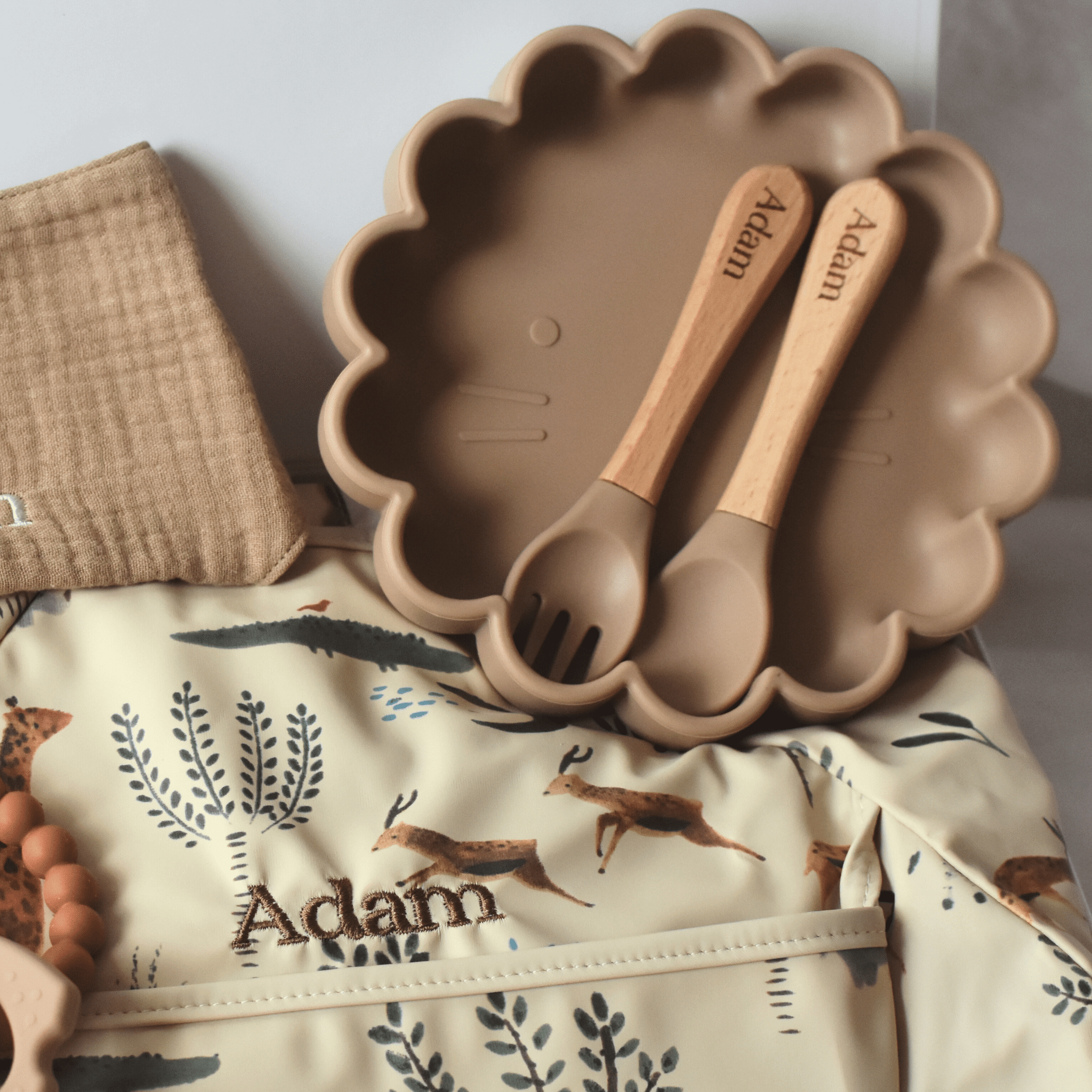 Set de table Fleur en silicone - Mes premiers repas