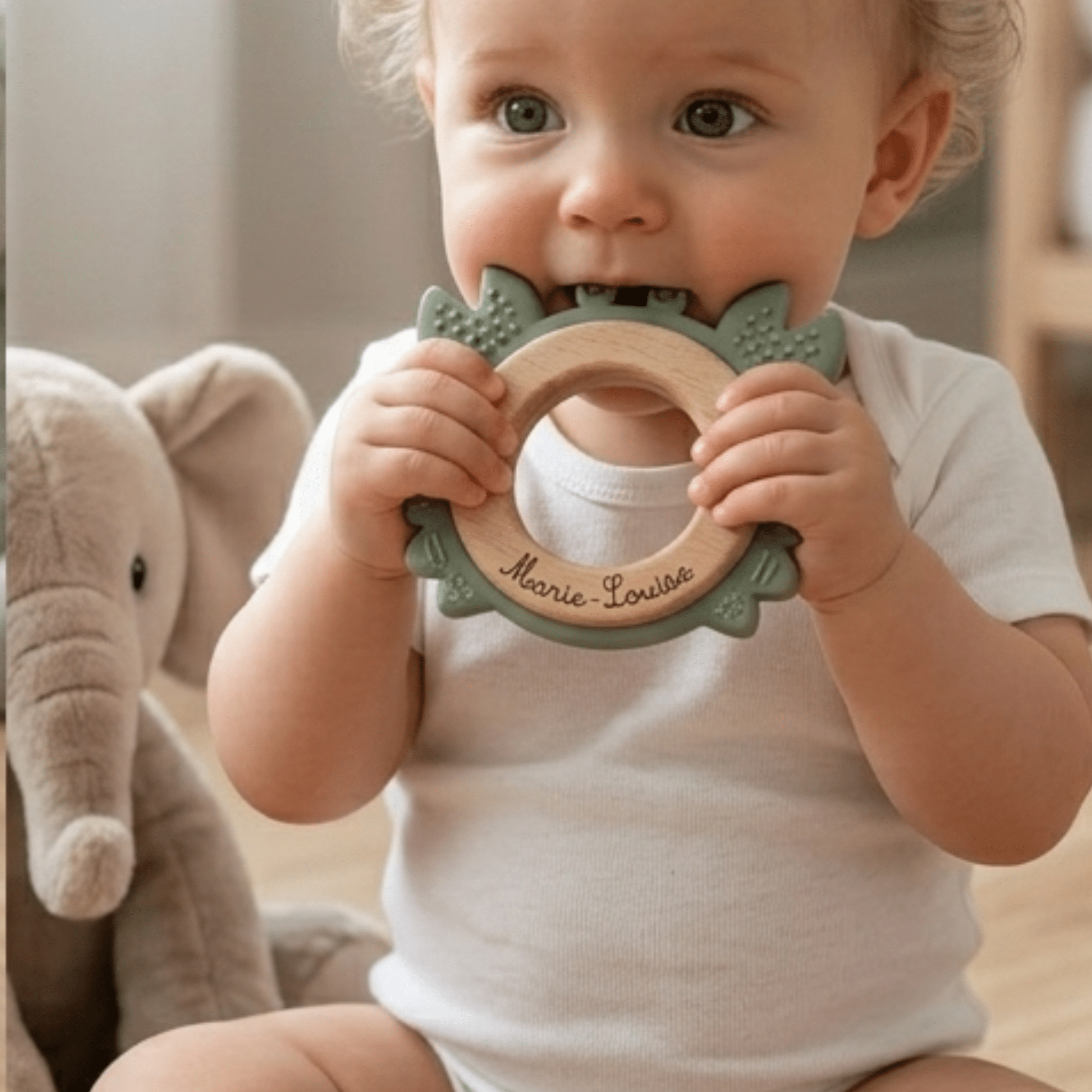 Anneau de dentition grignoteuse bébé - Crabe