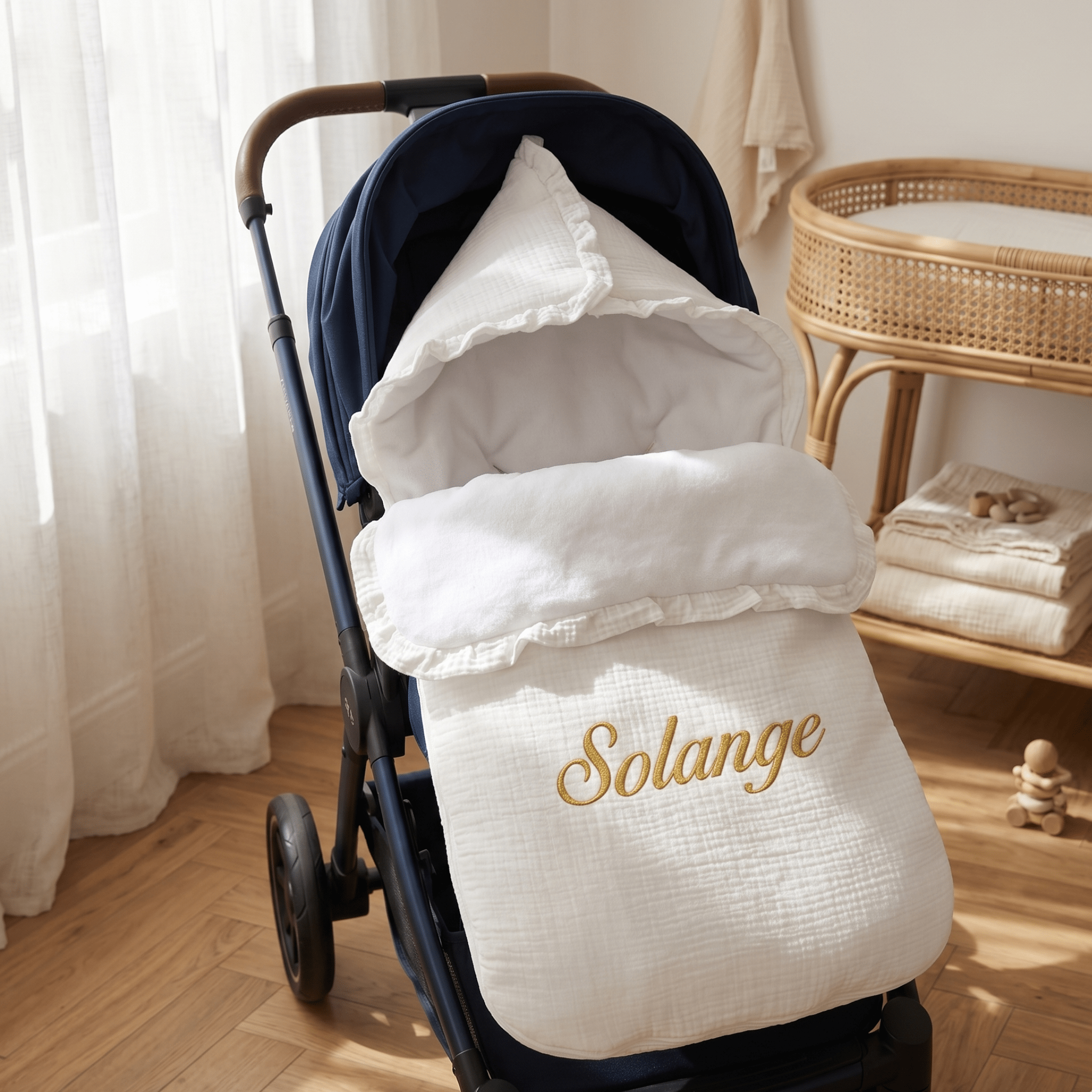 Nid d’ange bébé personnalisé - Douceur & Élégance