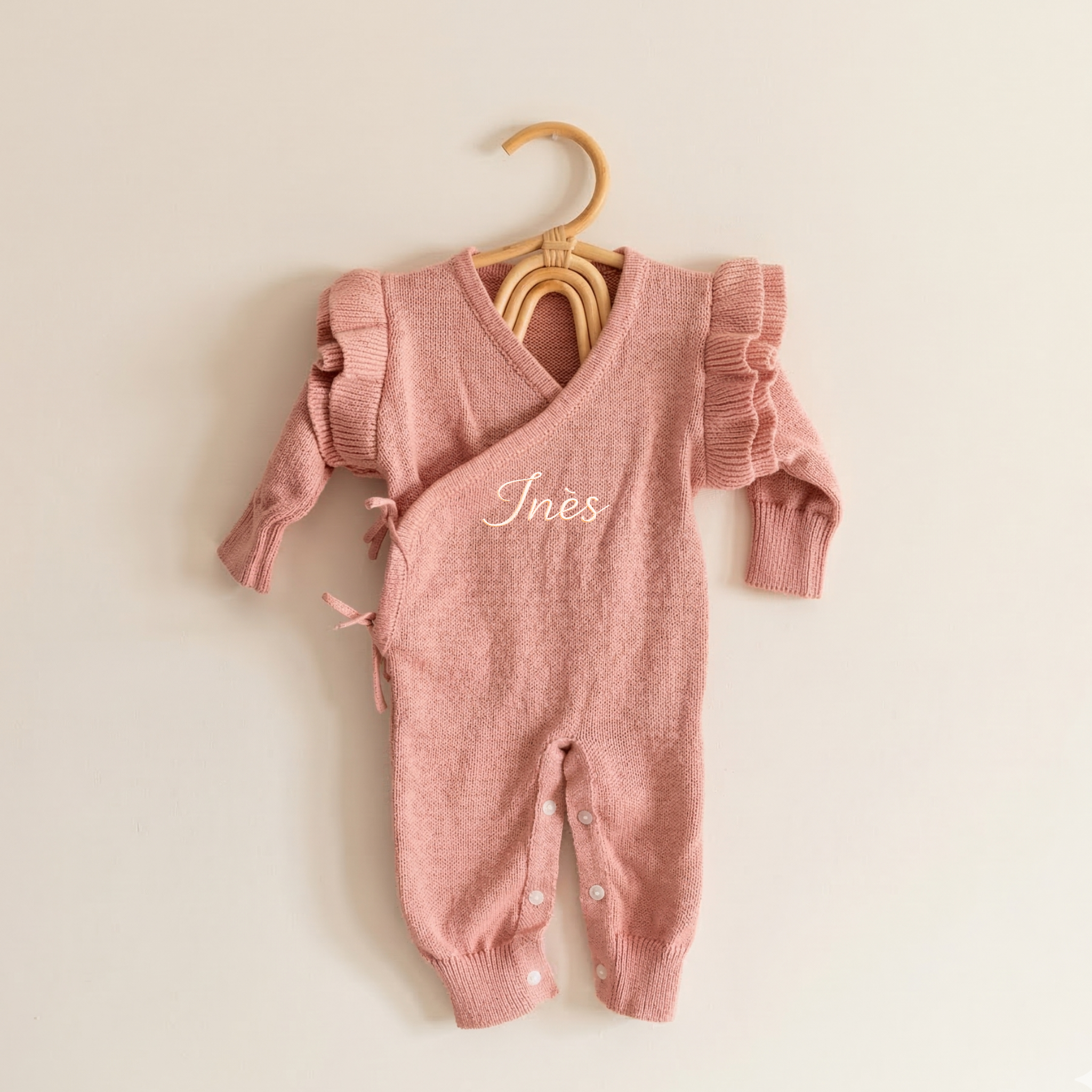 Combinaison bébé personnalisée (3 pièces) – Premiers souvenirs 🤍