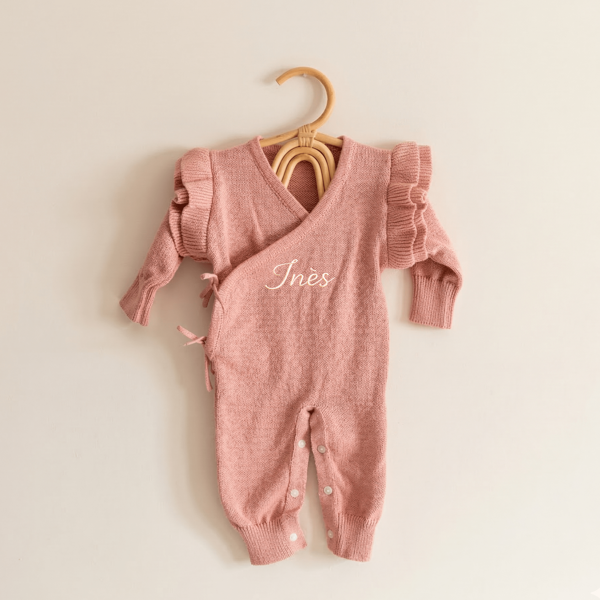 Combinaison bébé personnalisée (3 pièces) – Premiers souvenirs 🤍