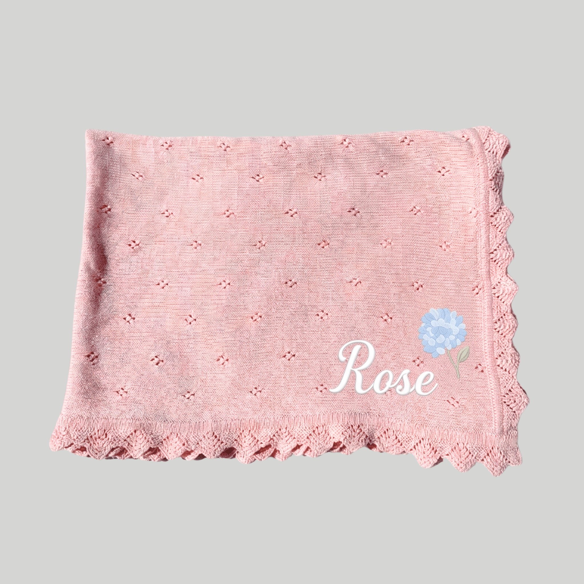 Couverture bébé en Tricot Personnalisé