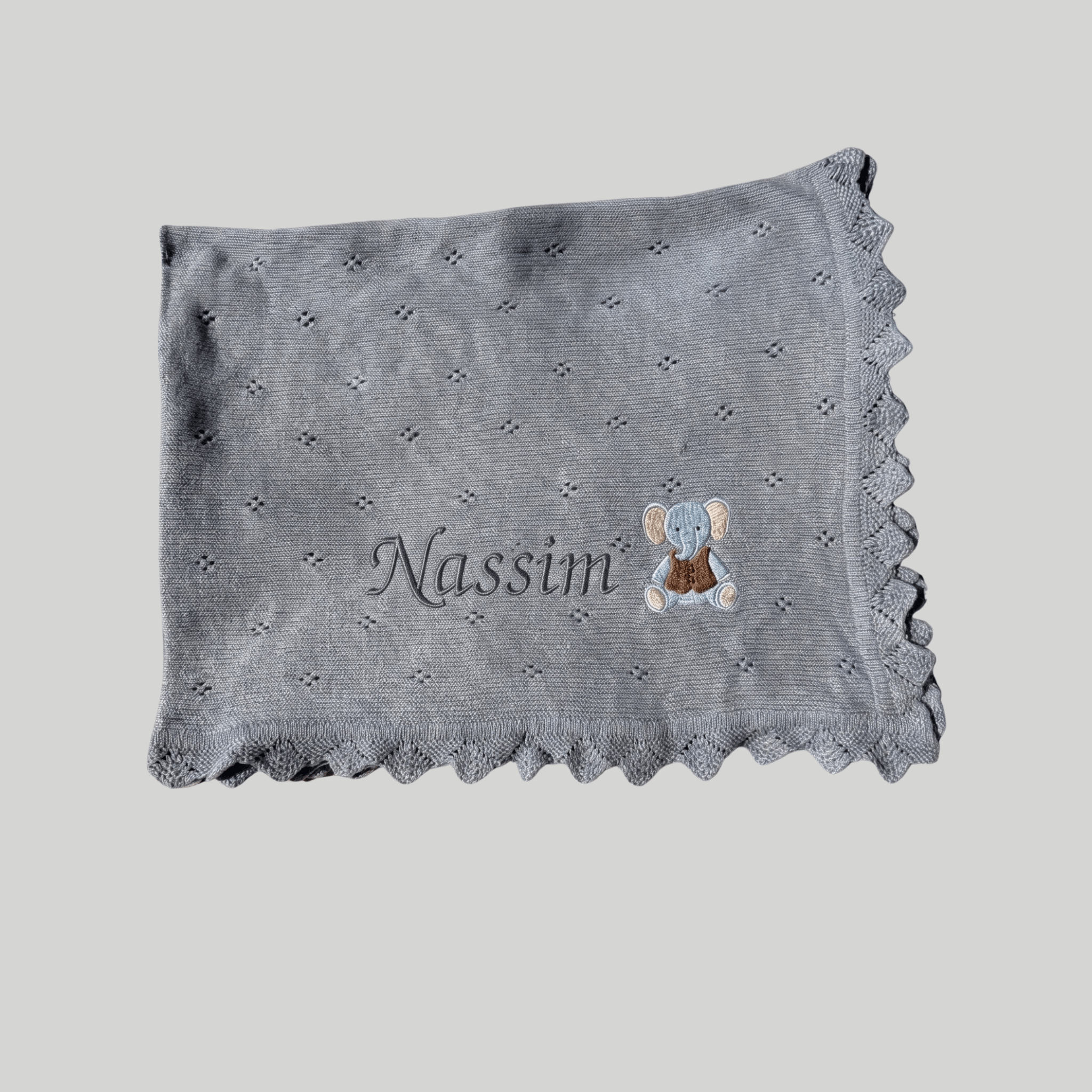 Couverture bébé en Tricot Personnalisé