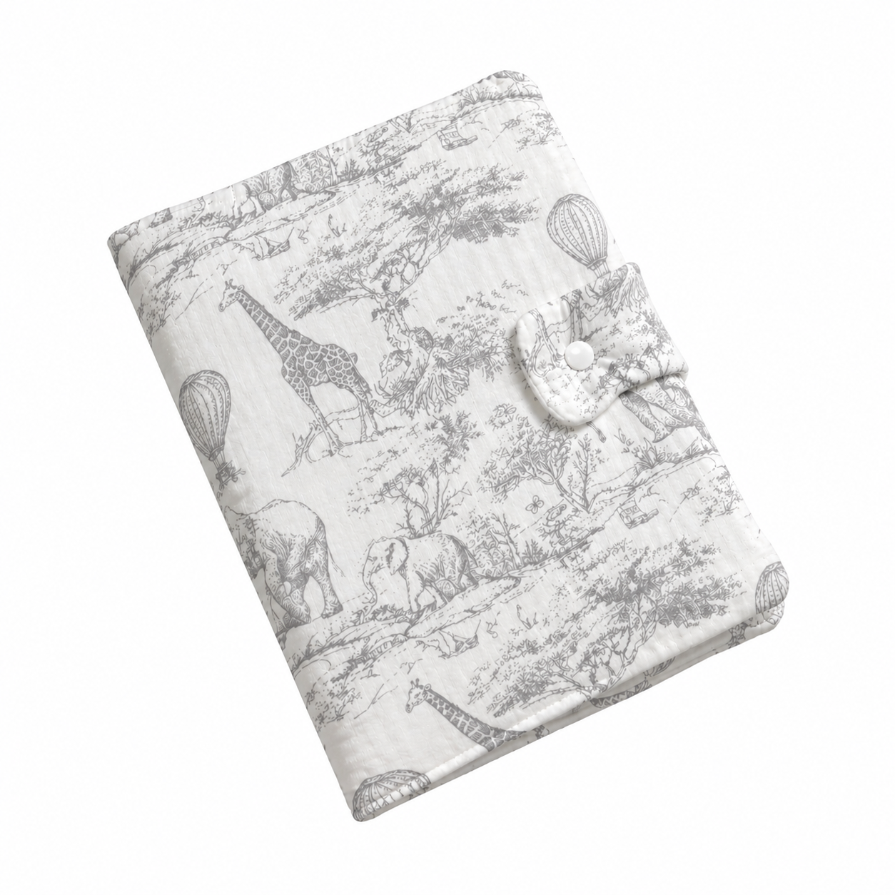 Protège carnet de Santé avec prénom - Toile de Jouy