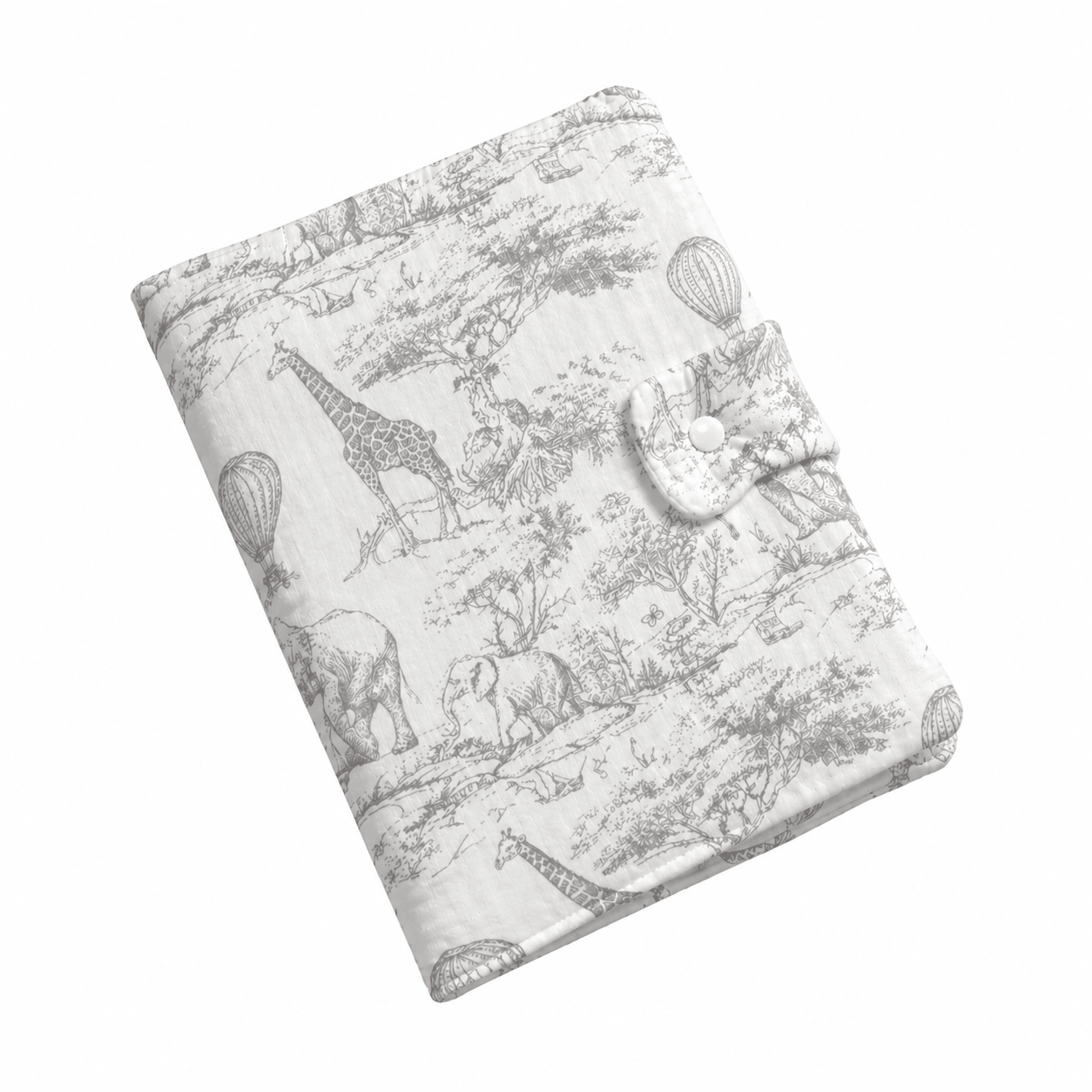 Protège carnet de Santé avec prénom - Toile de Jouy
