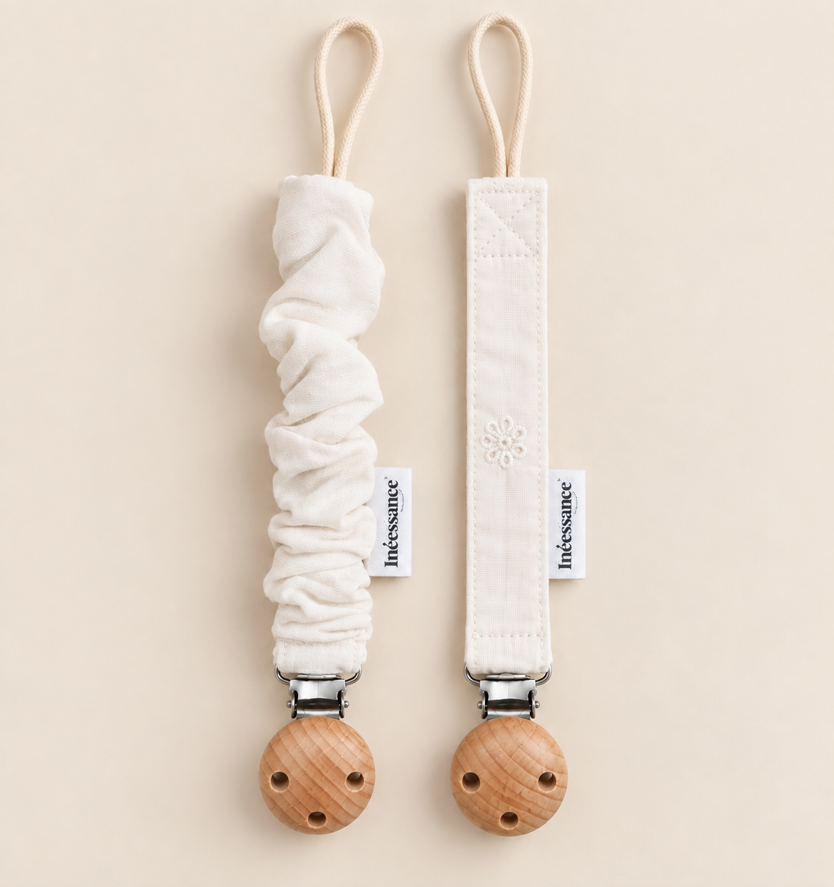 Attache tétines personnalisables bébé - Lot de 2