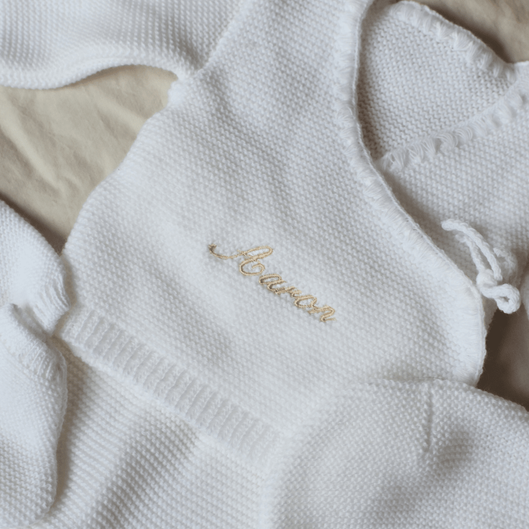 Tenue de naissance personnalisée – Mini cocon de douceur