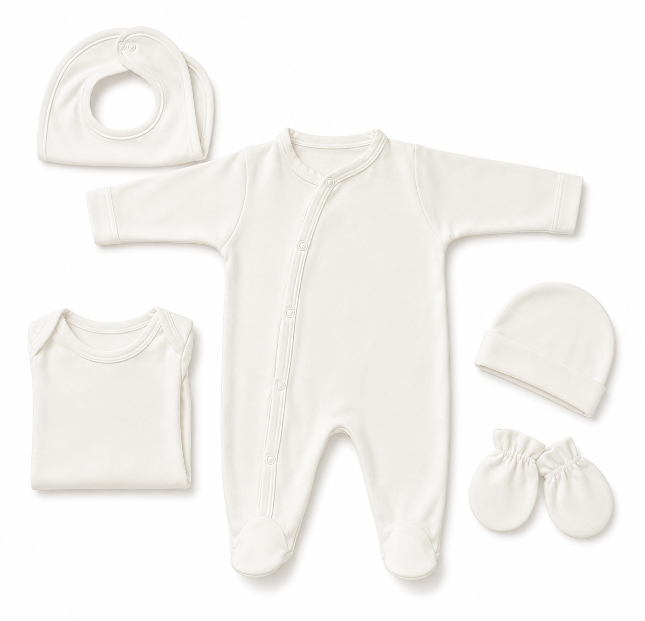 Ensemble Pyjama bébé en coton - 5 pièces