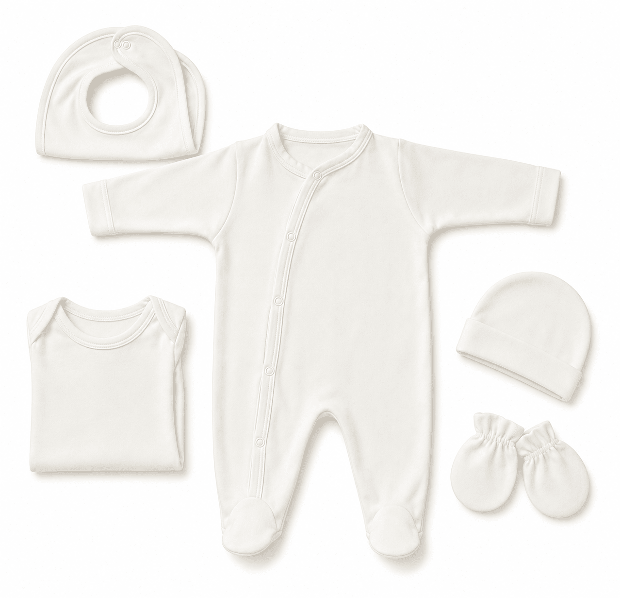 Ensemble Pyjama bébé en coton - 5 pièces