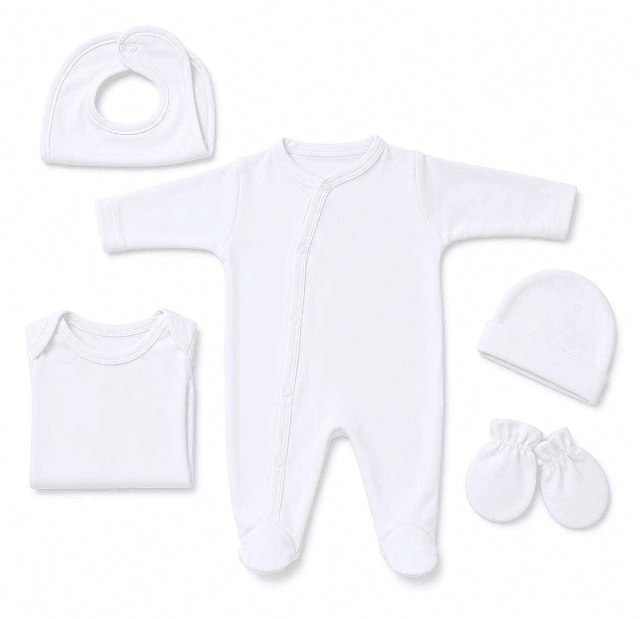 Ensemble Pyjama bébé en coton - 5 pièces