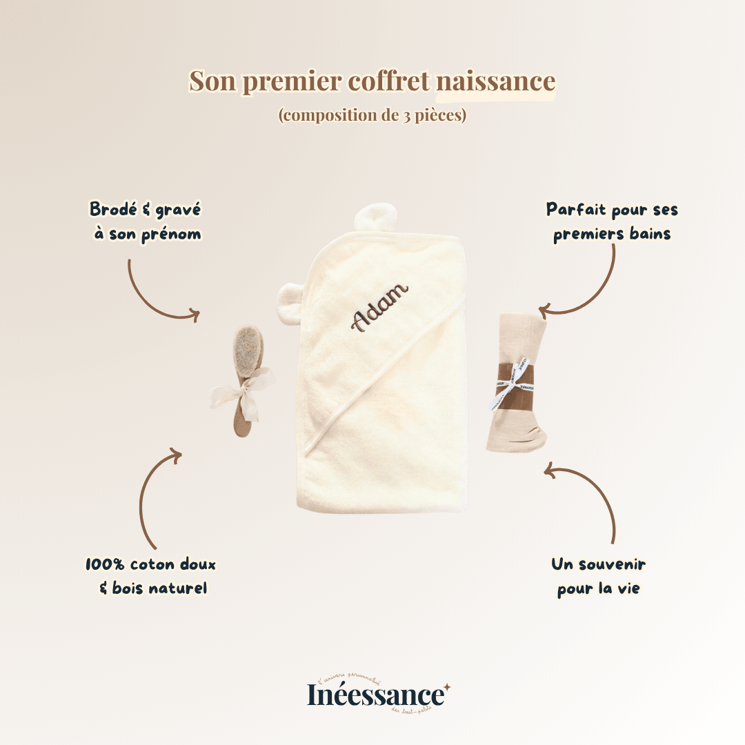 Présentation cape de bain pour ineessance.