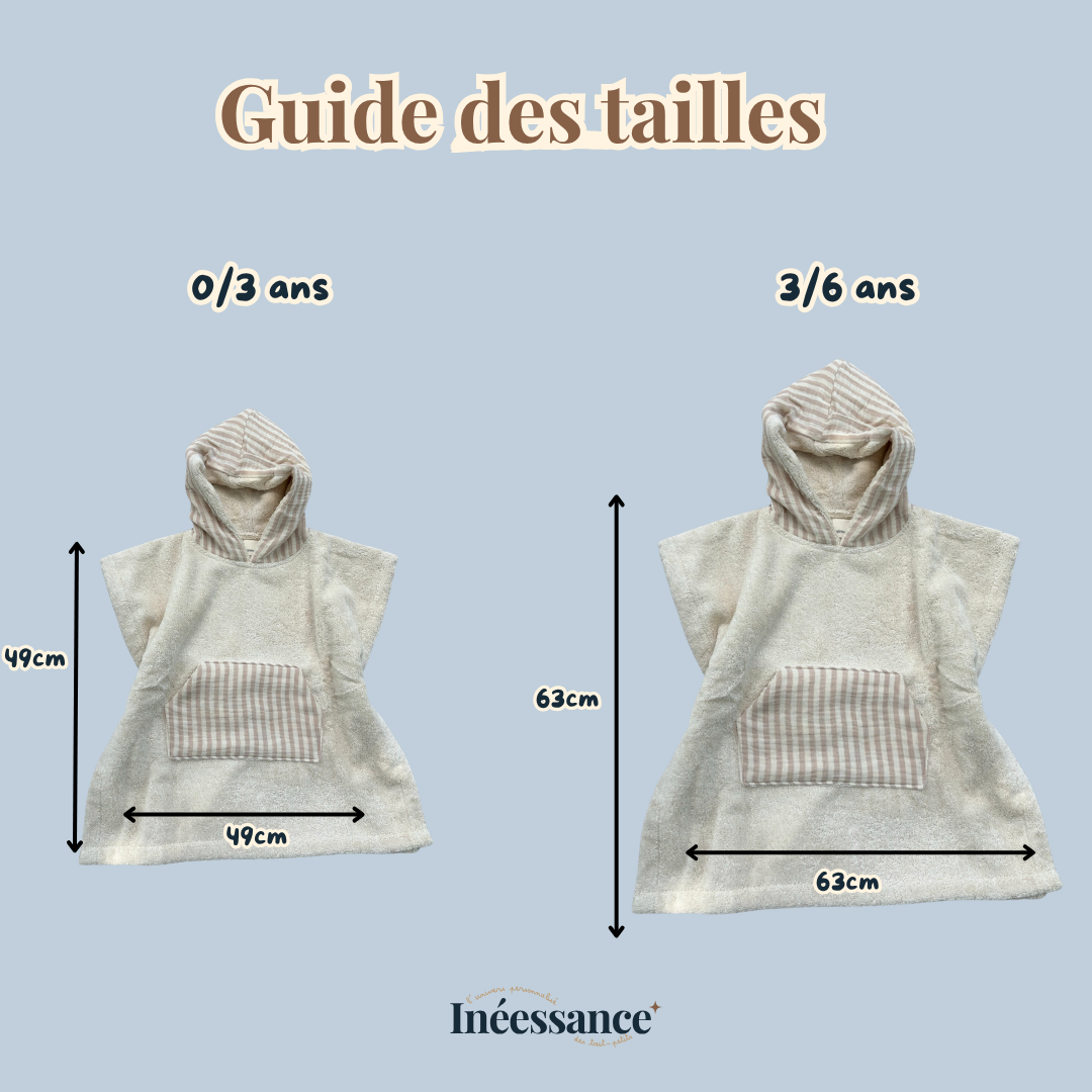 Poncho de plage personnalisé