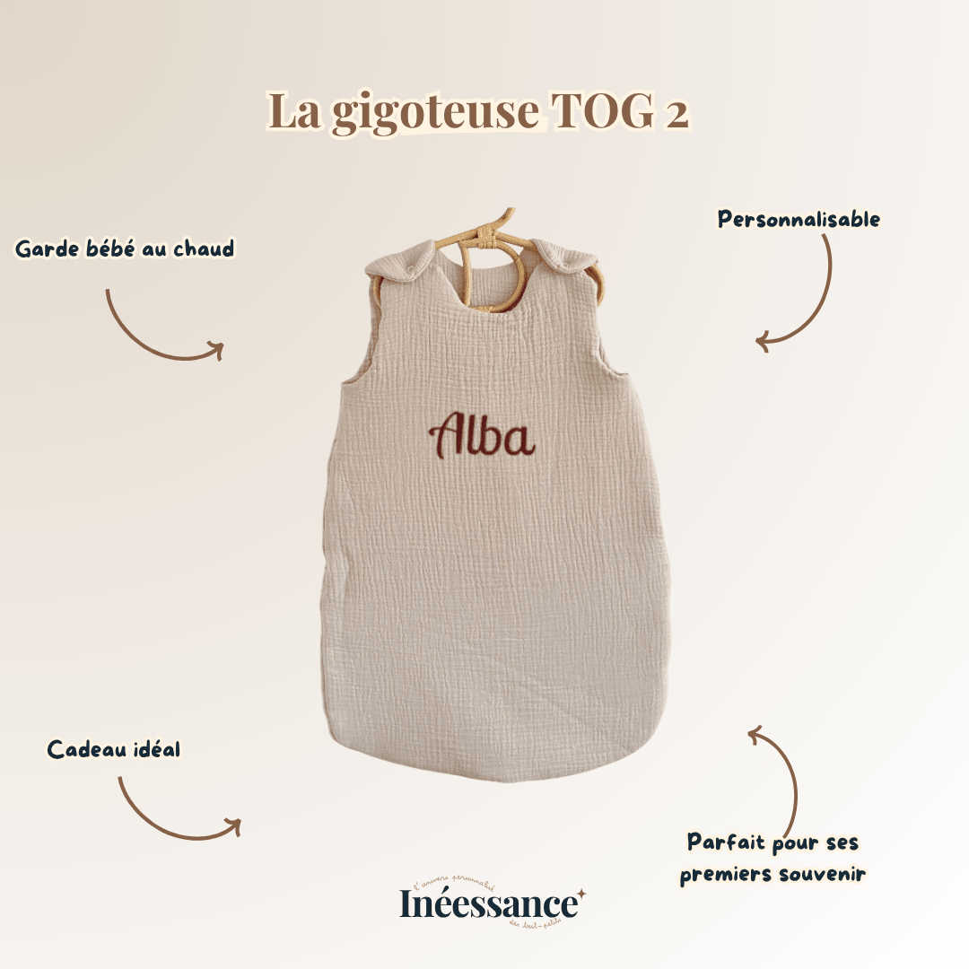 Gigoteuse TOG 2 à 2,5 en coton Cocon - Cadeau de naissance