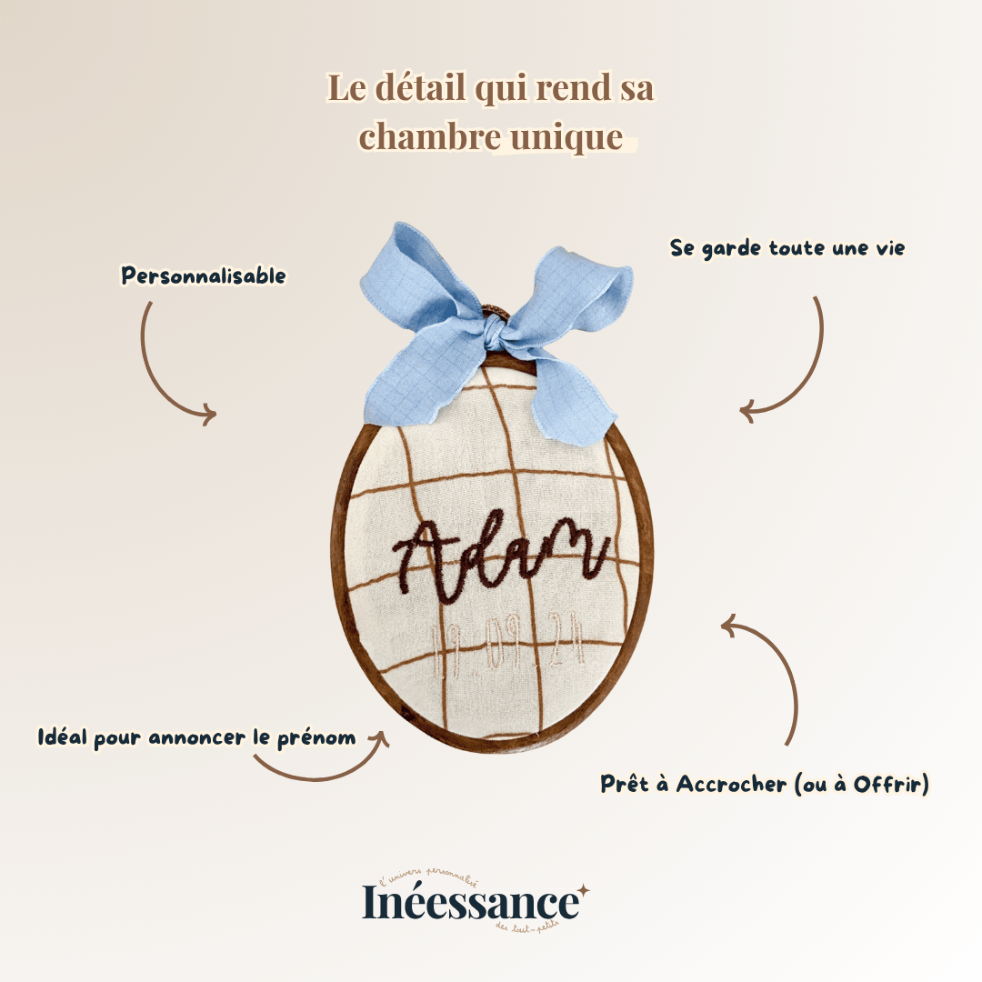 Cerceau de naissance - Tambourin de Naissance - Aspect Bois