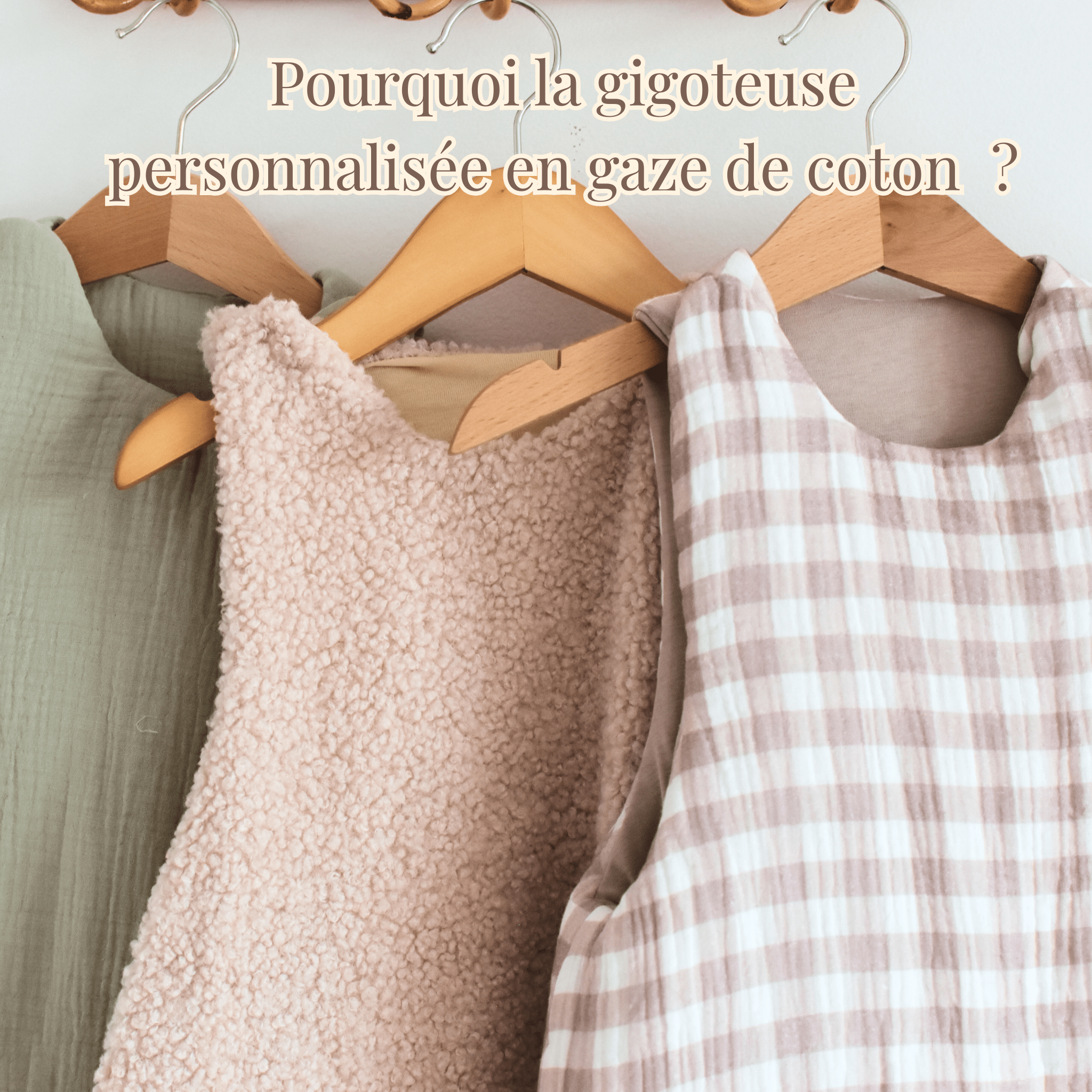 Ensemble de gigoteuses pour bébé en gaze de coton