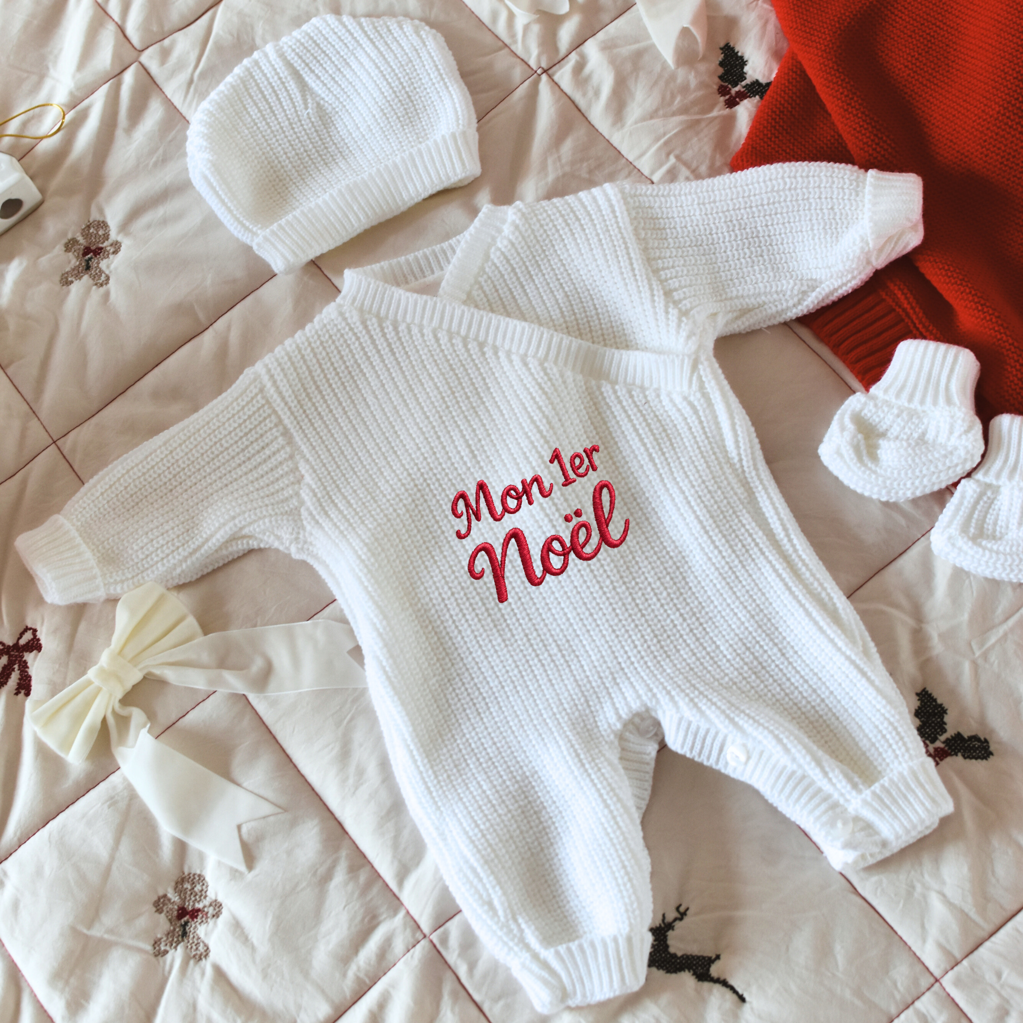 Tenue de Naissance Combinaison – Noël