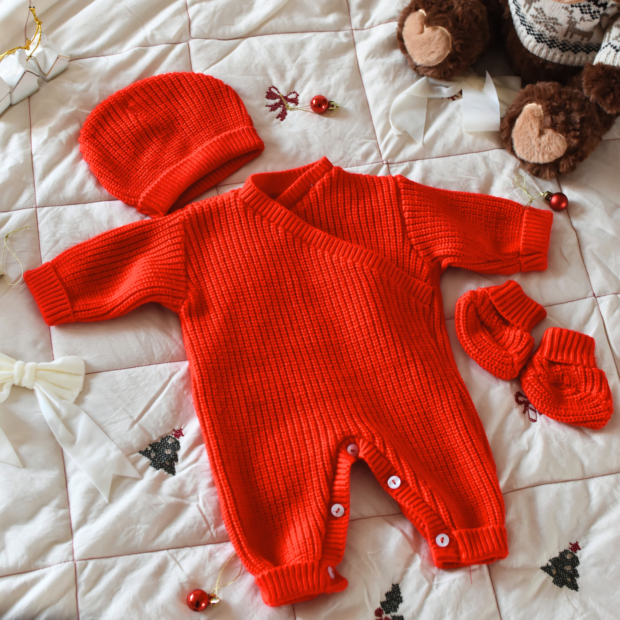 Tenue de Naissance Combinaison – Noël