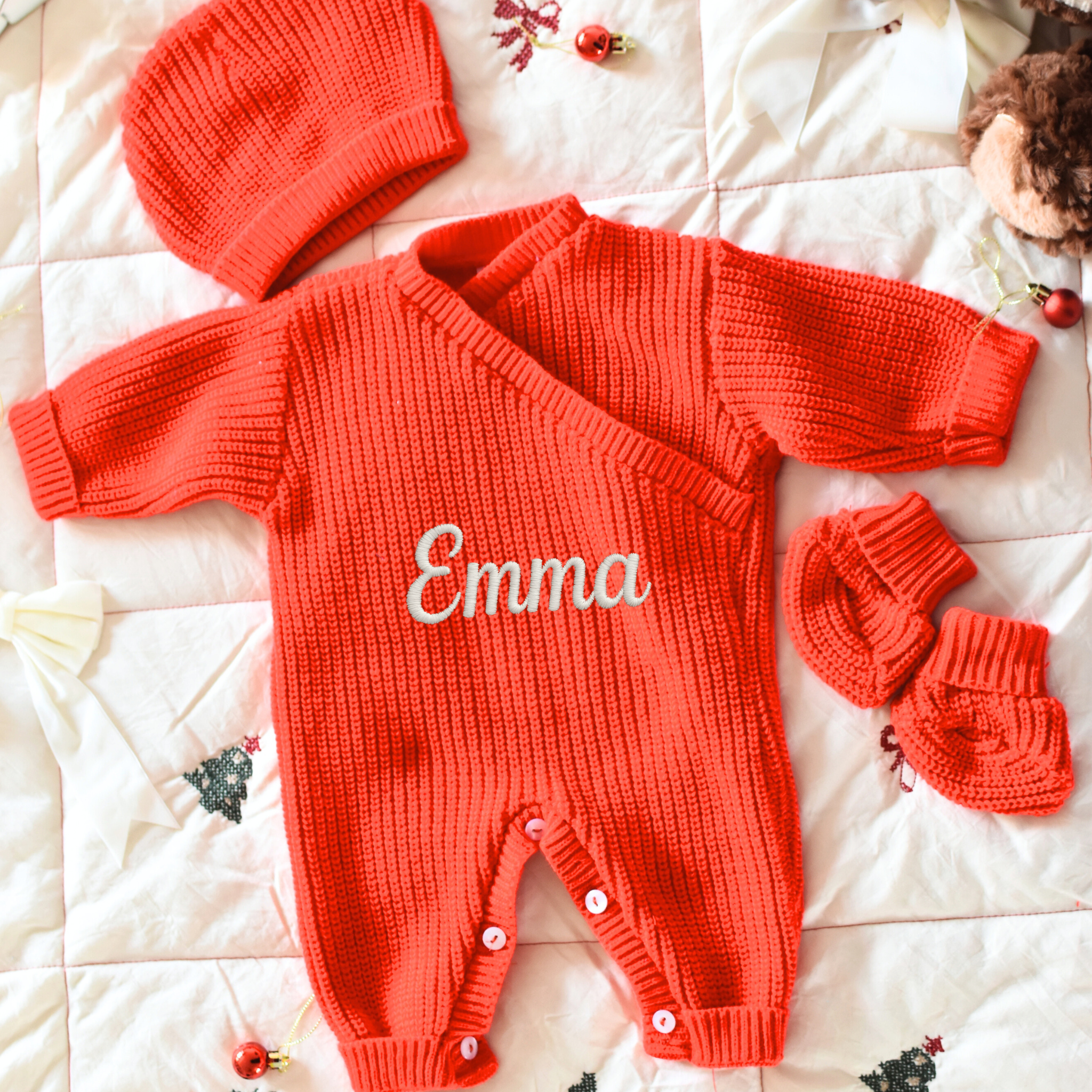 Tenue de Naissance Combinaison – Noël