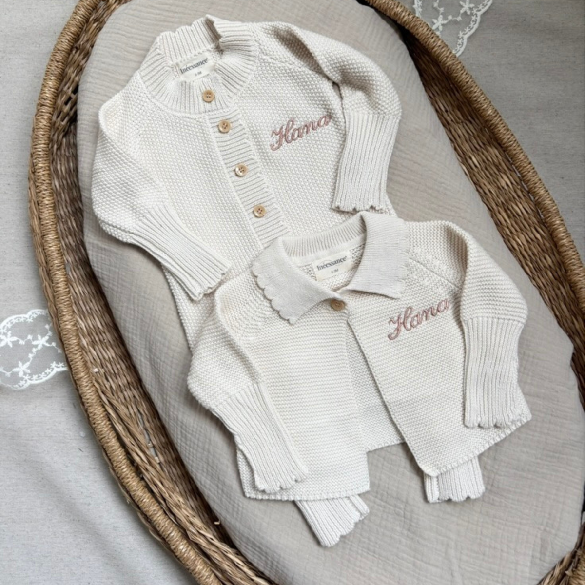 Souvenir de Naissance - Combinaison & Brassière personnalisées