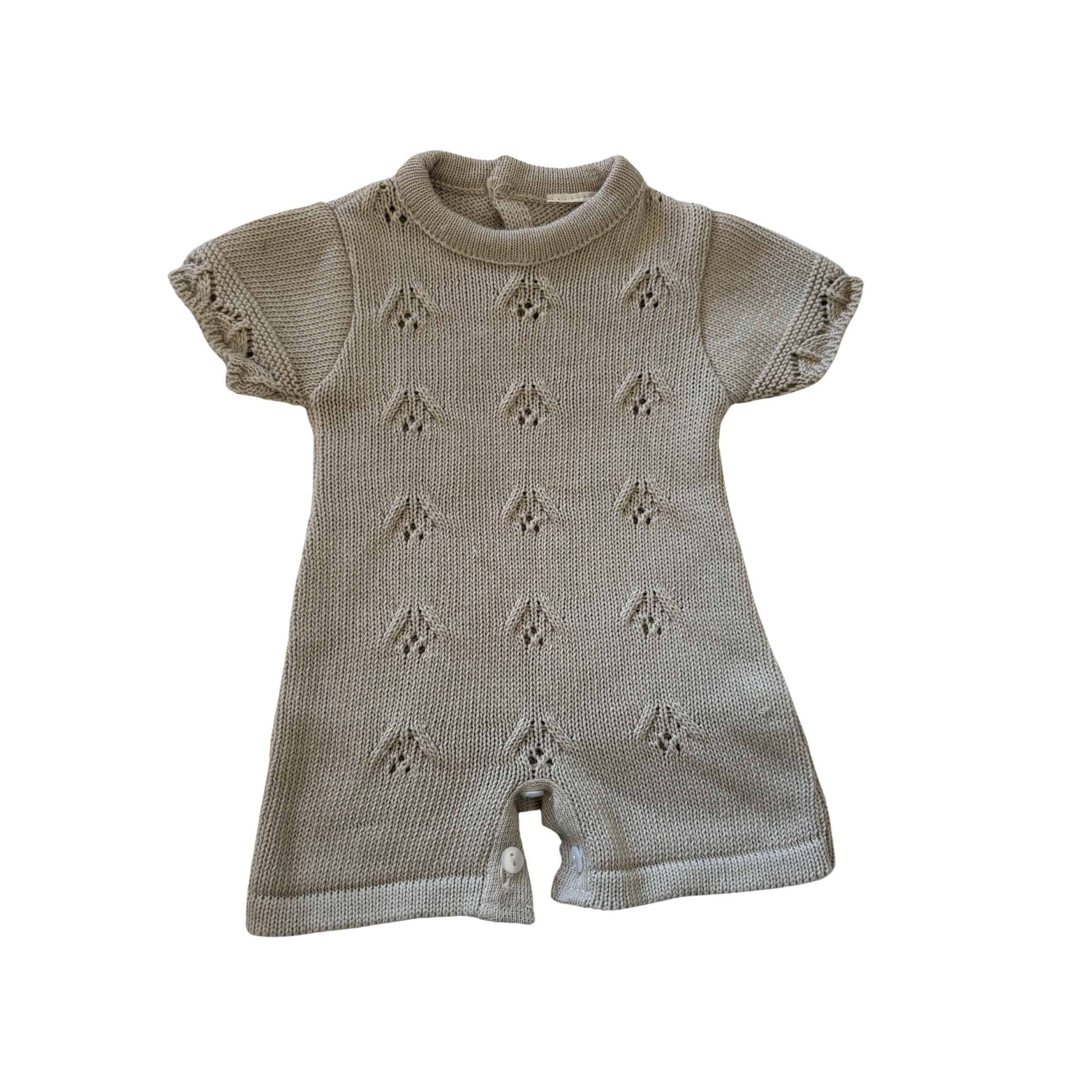 Barboteuse en tricot 100% coton  - Doux Souvenirs