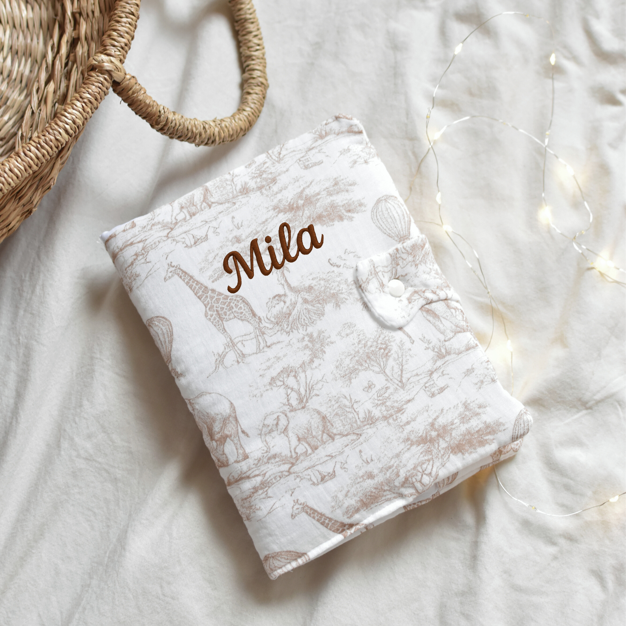 Protège carnet de Santé - Toile de Jouy