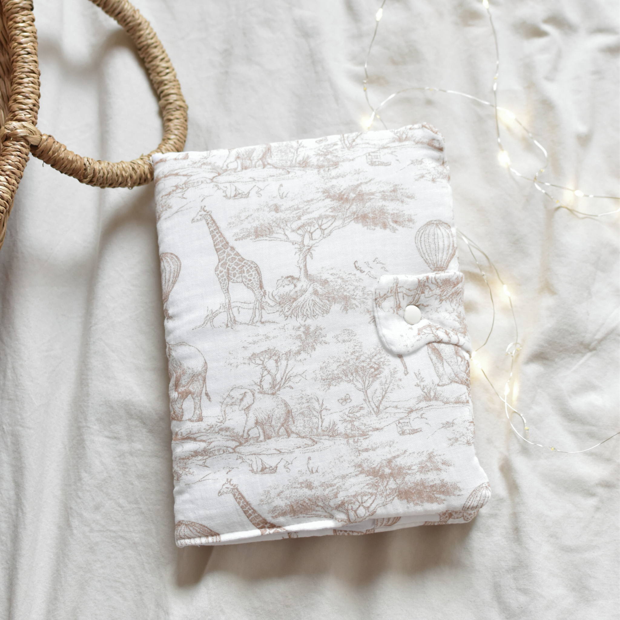 Protège carnet de Santé - Toile de Jouy