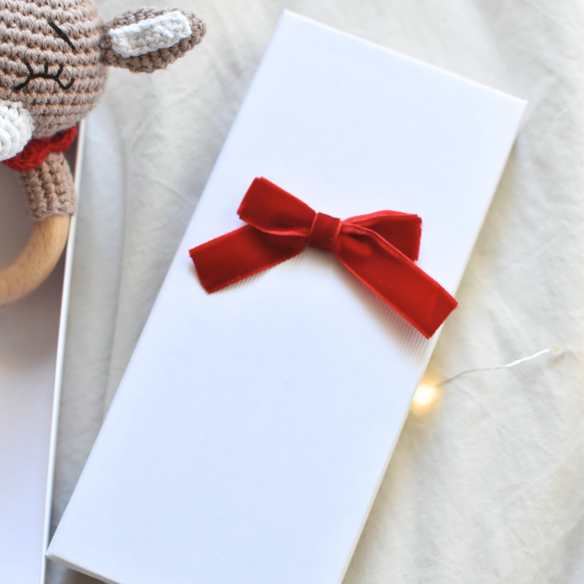 Coffret de Noël - Hochet Renne & Attache tétine