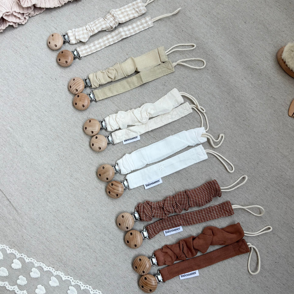 Attache tétines personnalisables bébé - Lot de 2