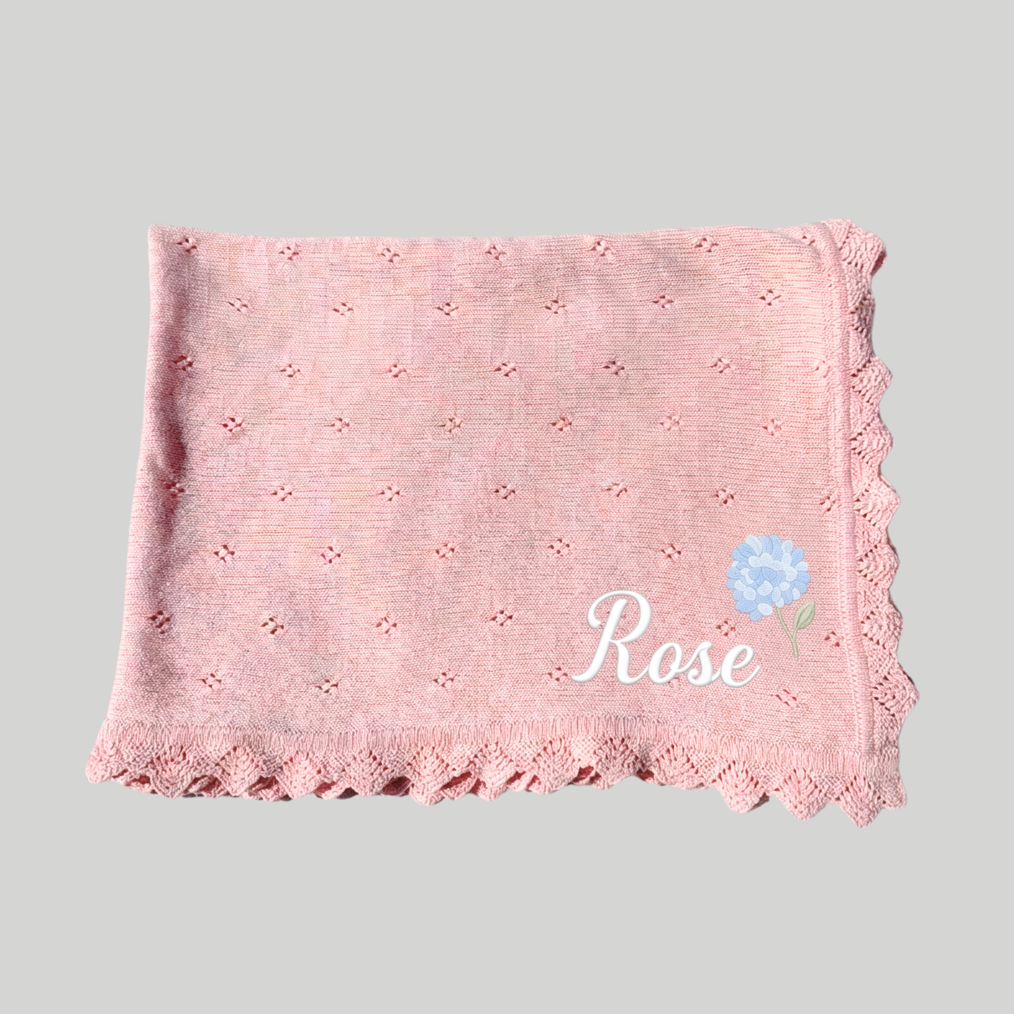 Couverture bébé en Tricot Personnalisé