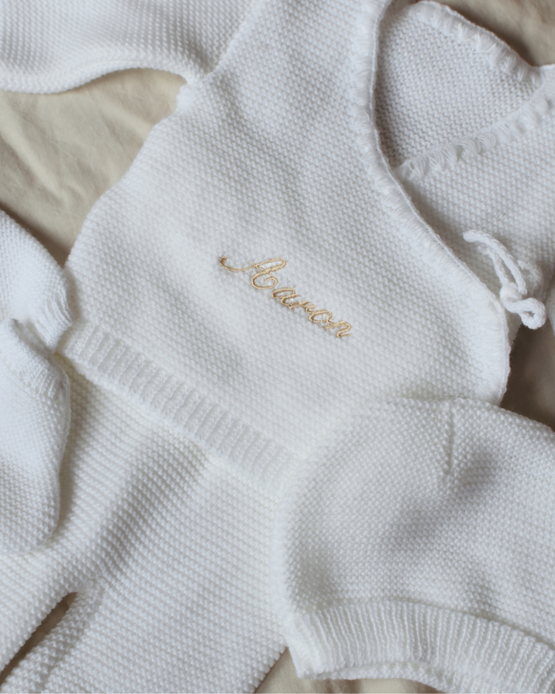 Tenue de naissance personnalisée – Mini cocon de douceur