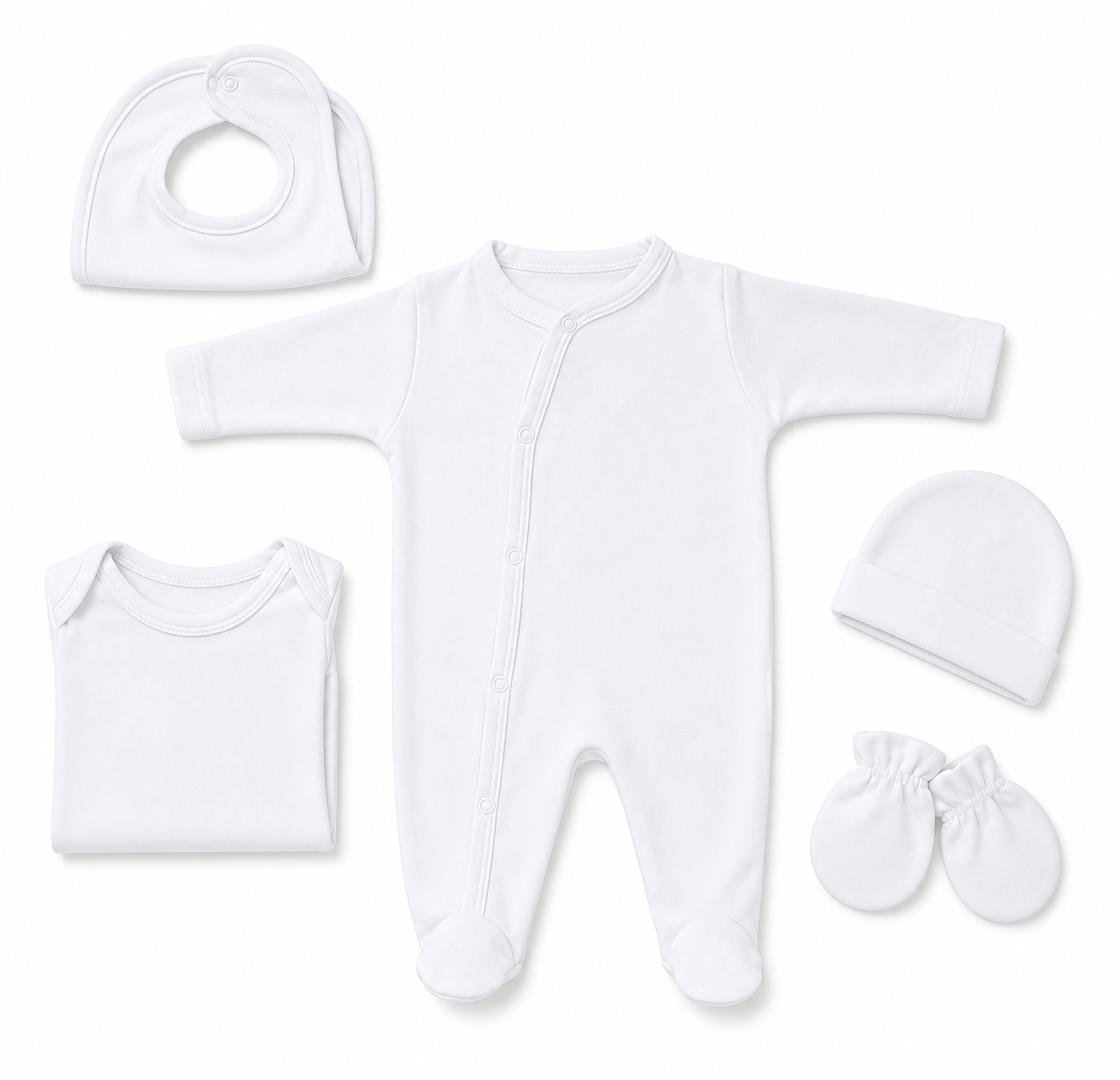Ensemble Pyjama bébé en coton - 5 pièces