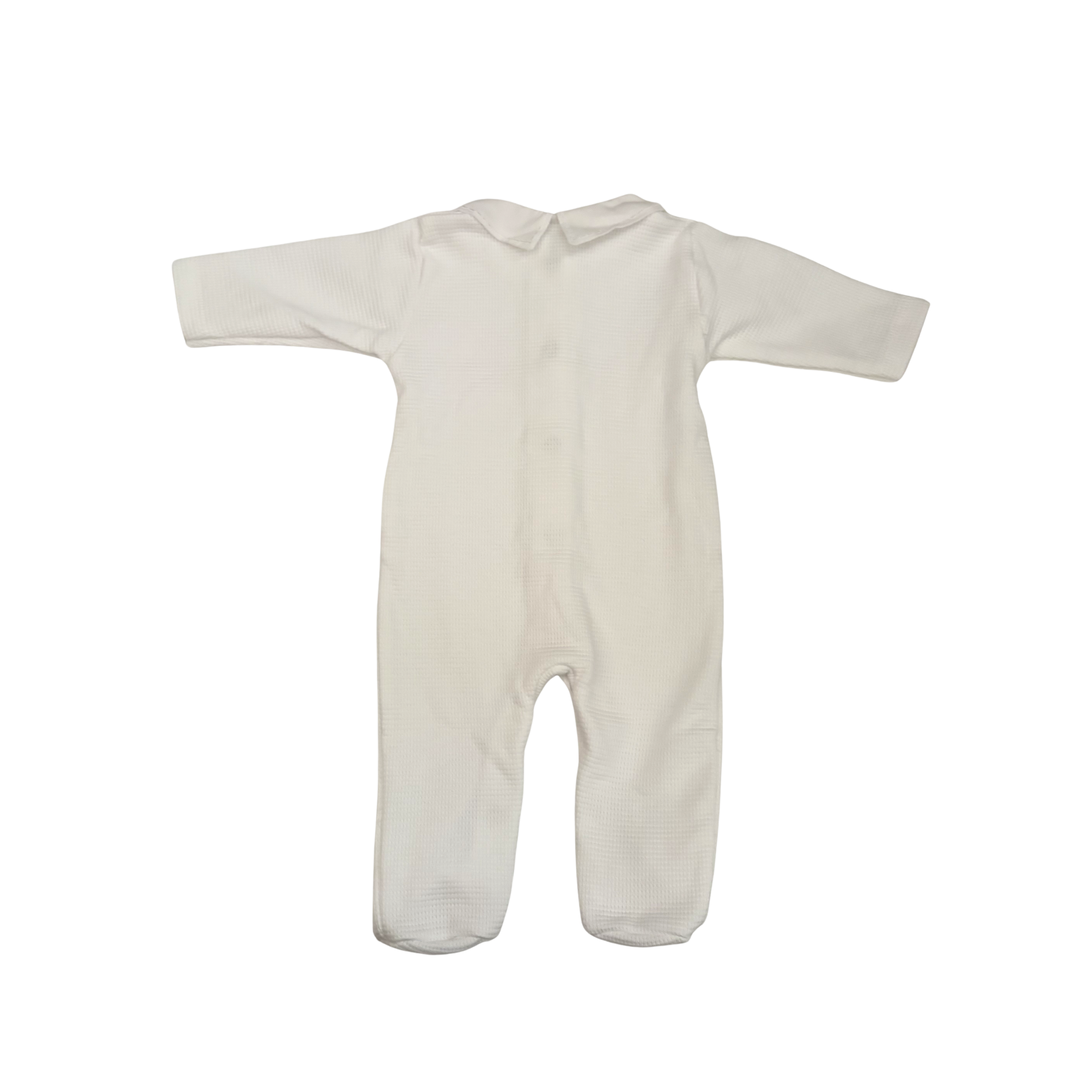 Pyjama bebe coton à col brodé - Tenue naissance