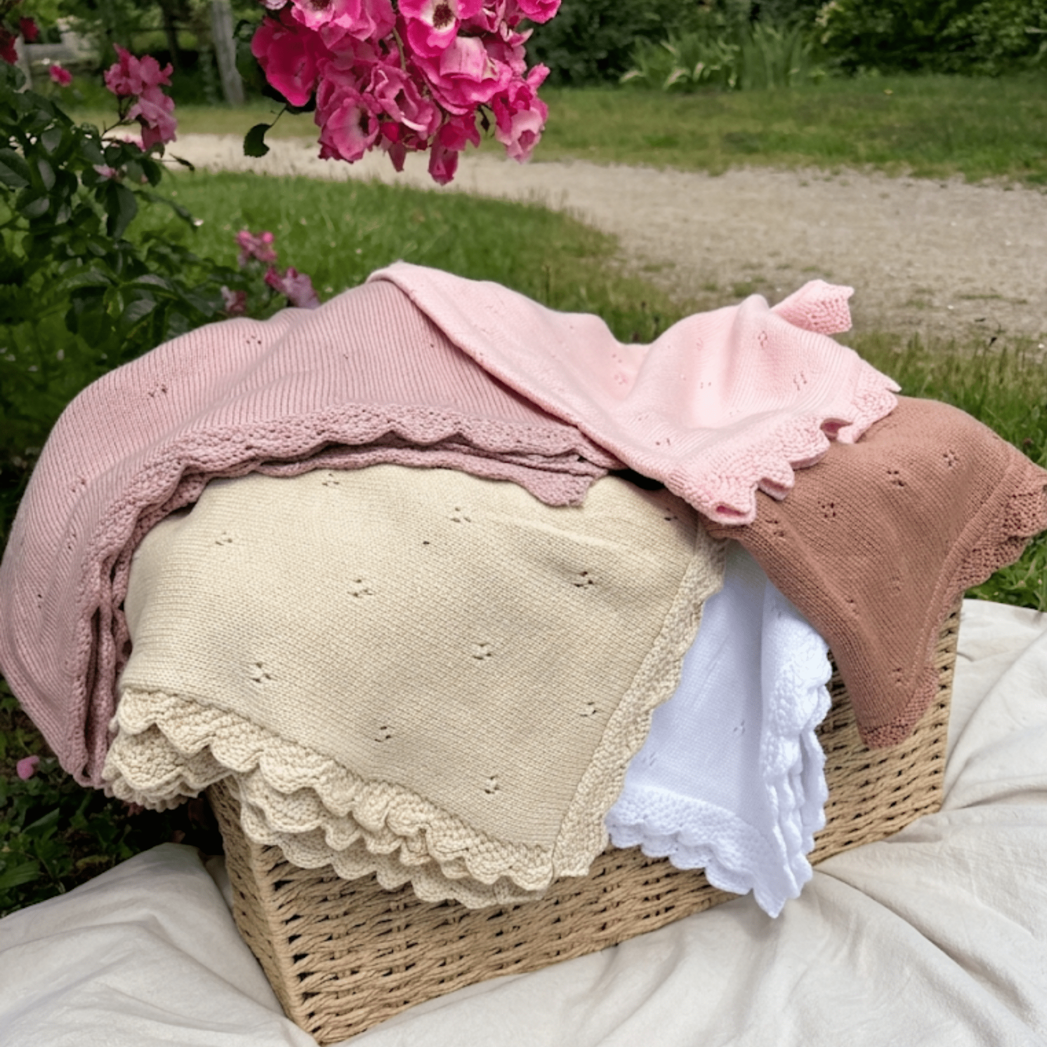 Couverture bébé en Tricot Personnalisé