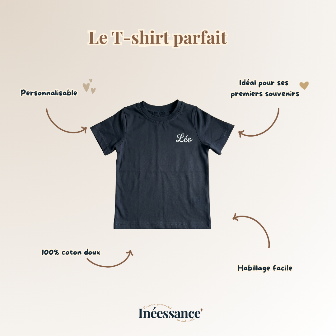 T-shirt à manche courte personnalisé