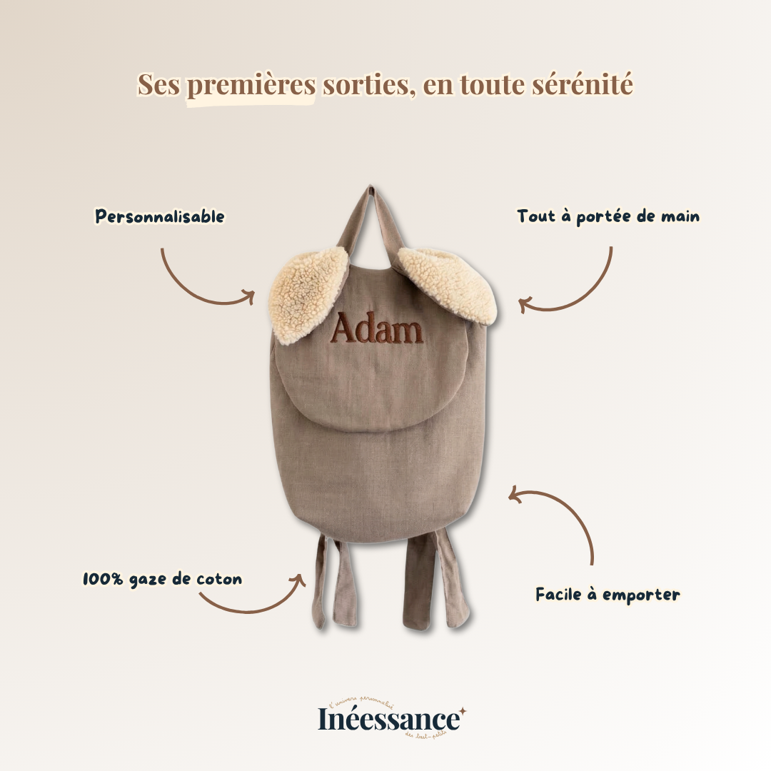 Le sac à dos personnalisé "Lapinou"